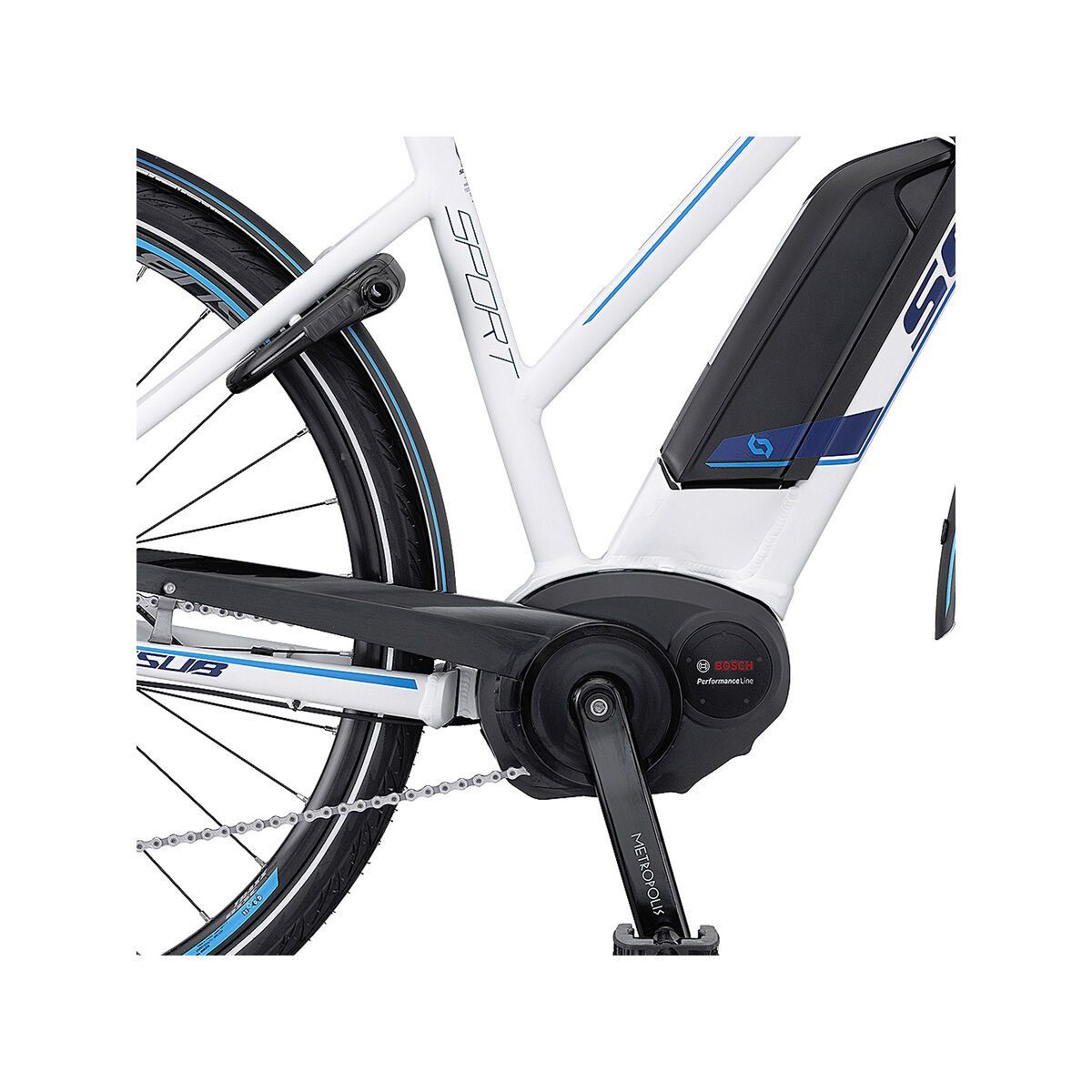 Scott E-Sub Sport Lady, white/blue - Bild 3