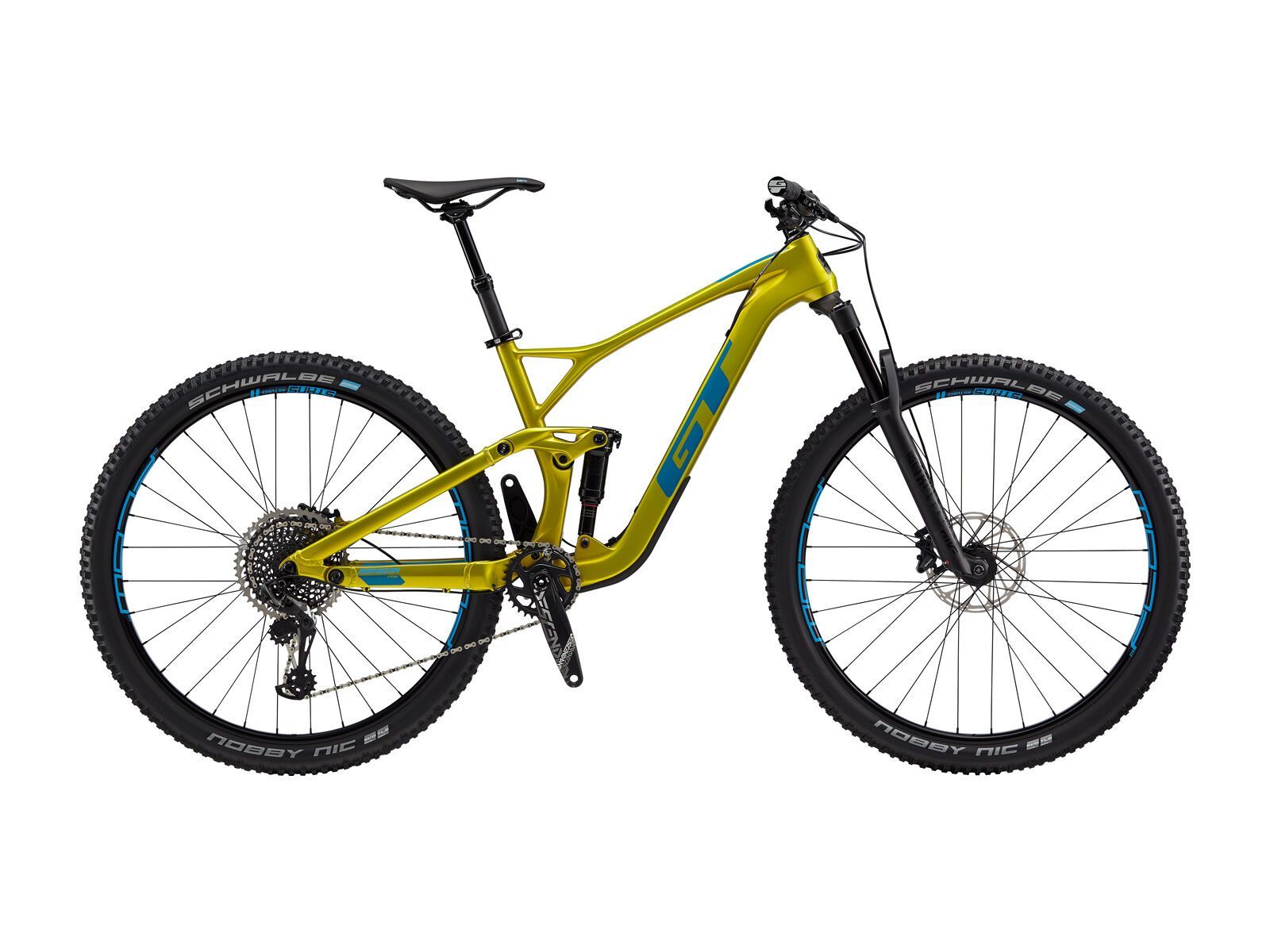 GT Sensor Carbon Pro, gloss lime gold w/ mustang teal and cyan - Bild 1
