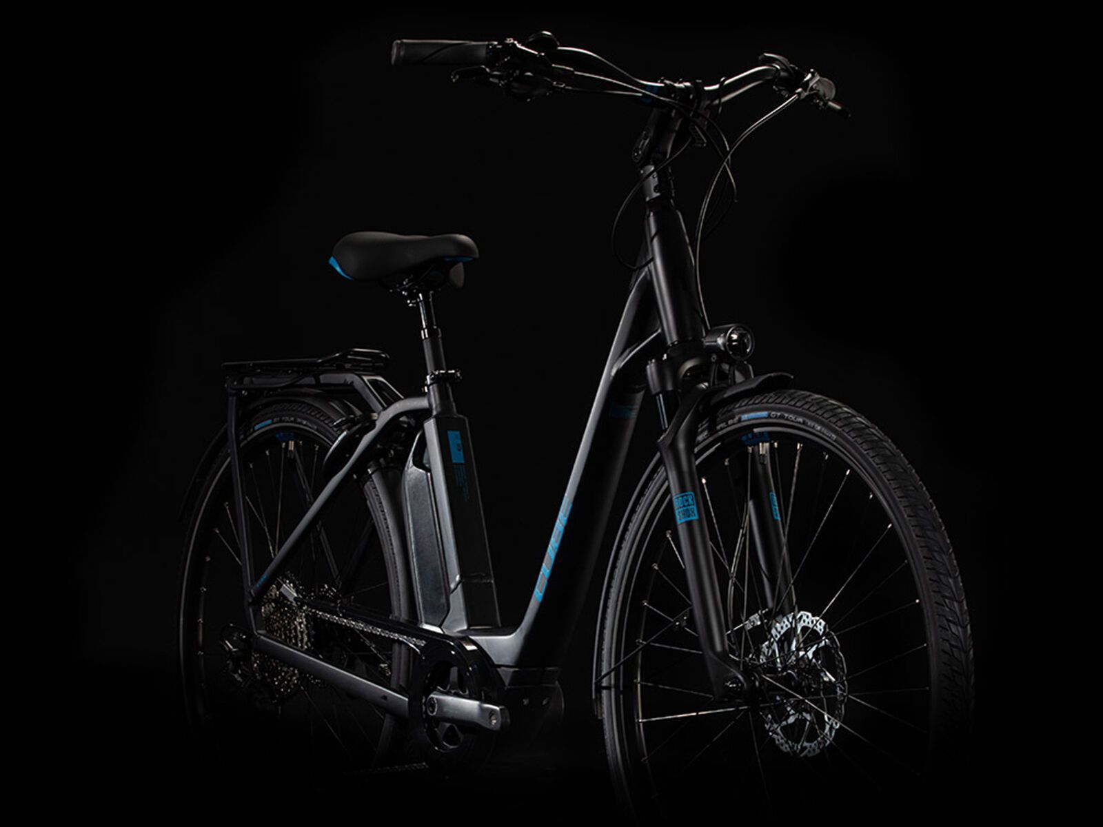 Cube Town Sport Hybrid EXC, black´n´blue - Bild 2