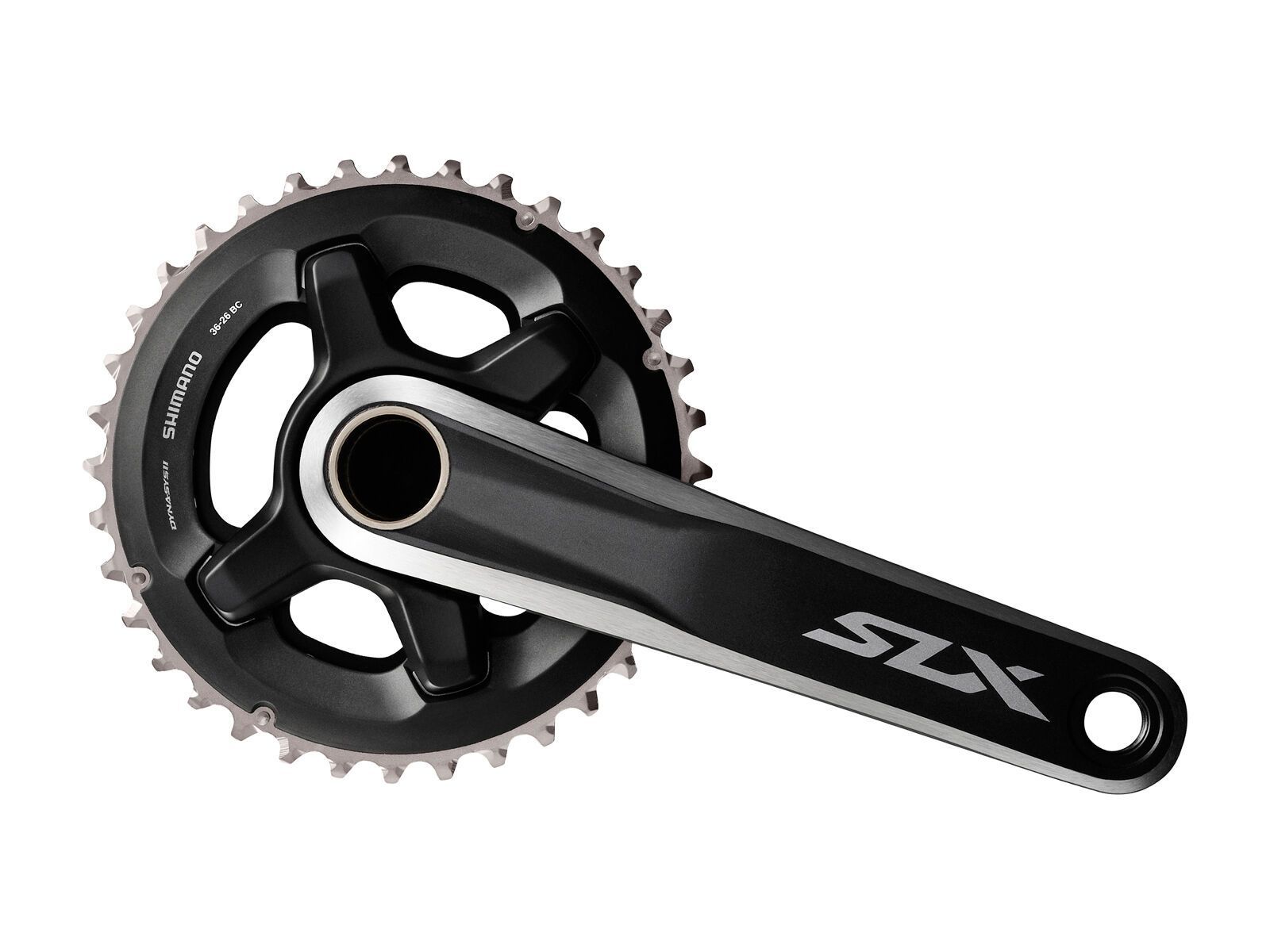 Shimano SLX MTB FC-M7000 Kurbelgarnitur - 2x11, 36/26, schwarz - Bild 1