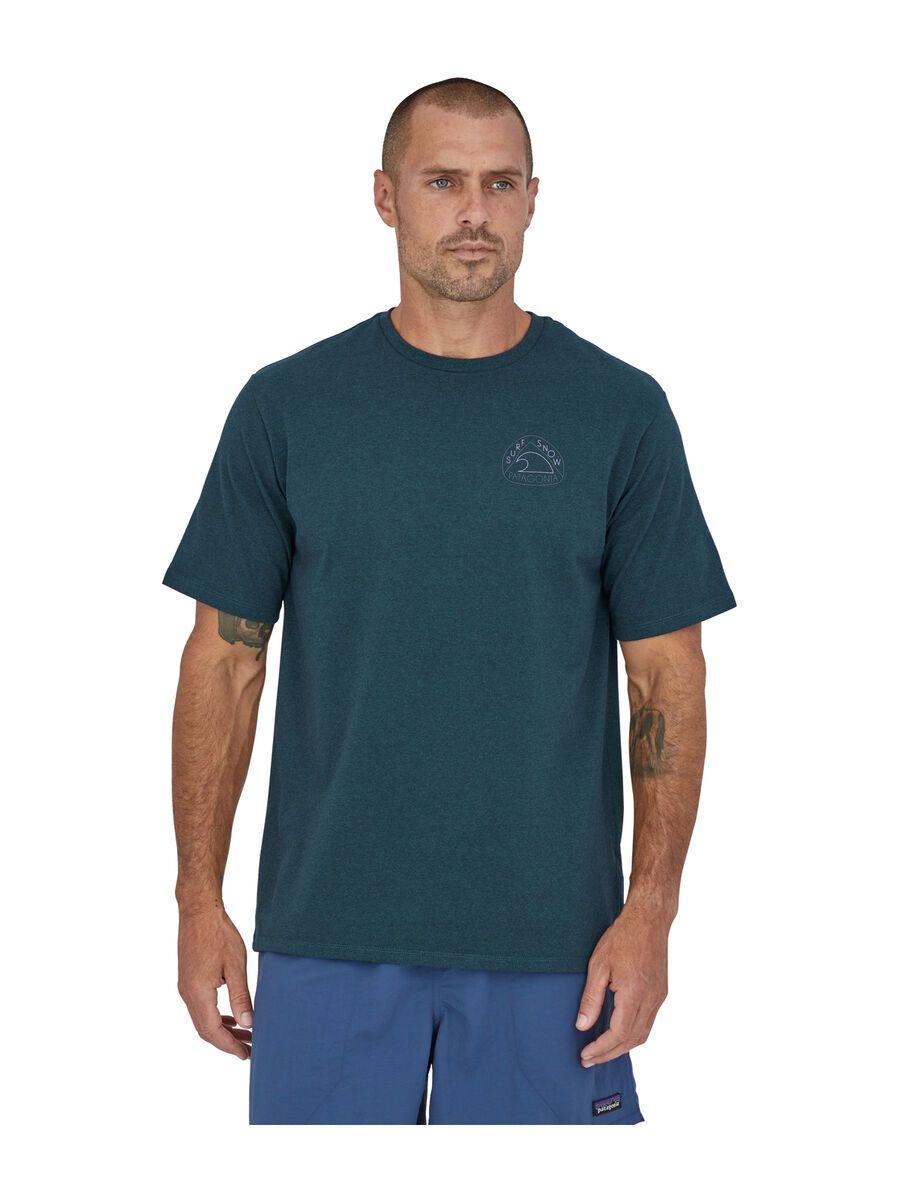 Patagonia Men's Surf Snow Responsibili-Tee, dark borealis green - Bild 2