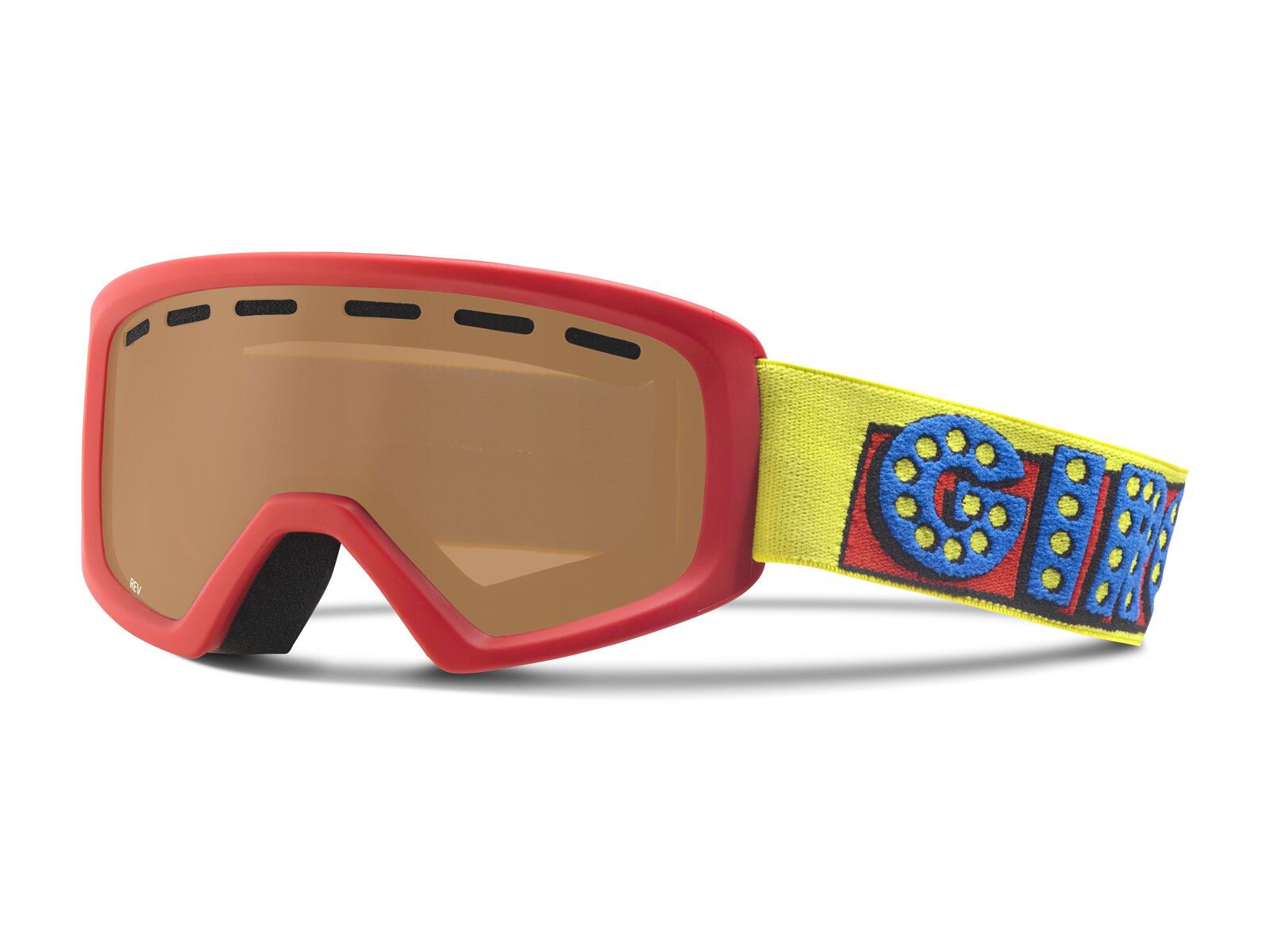 Giro Rev, red ski ball/amber rose - Bild 1