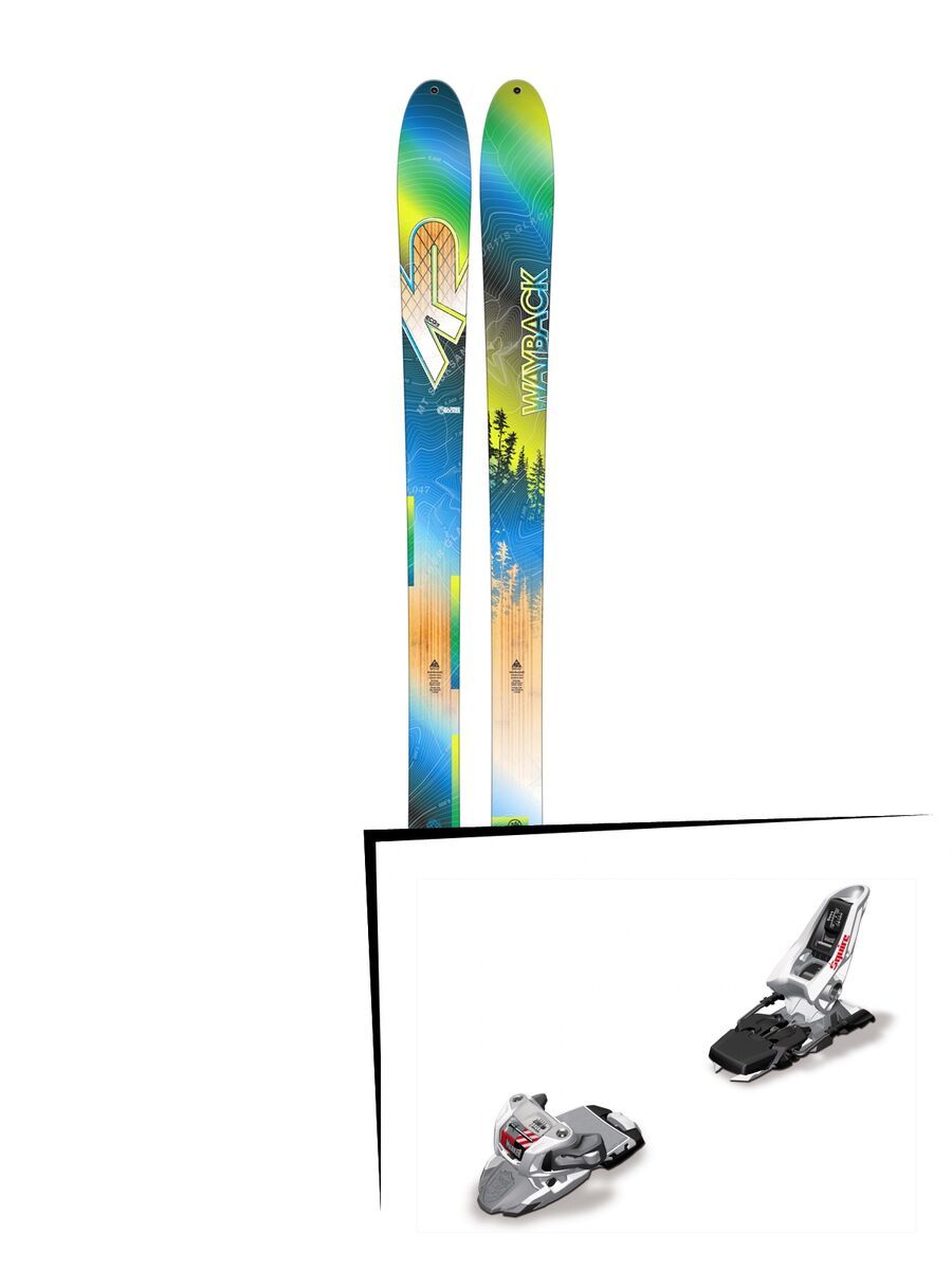 K2 SKI Set: Wayback 82 ECOre  + Marker Squire 11 - Bild 1