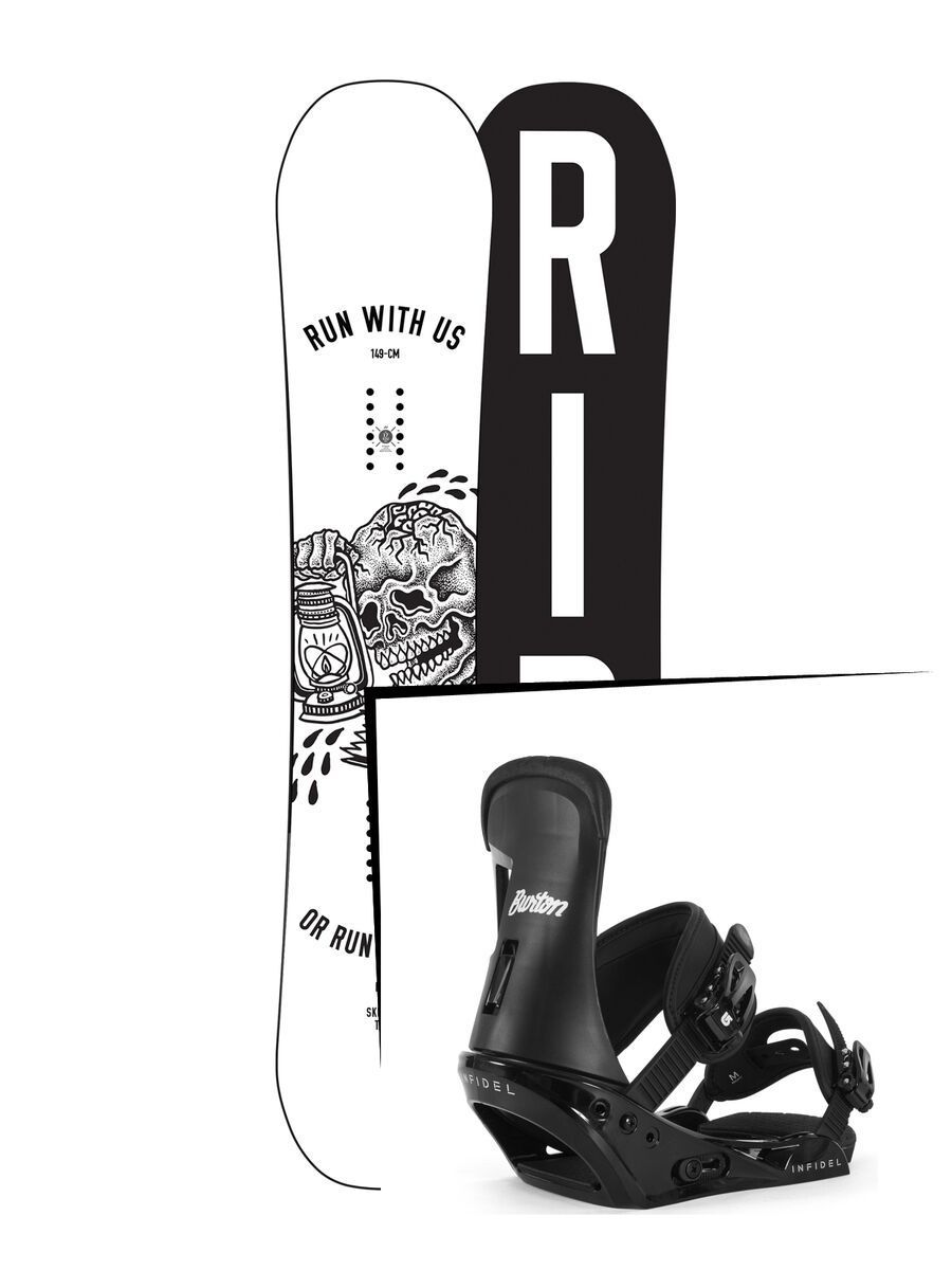 Set: Ride Burnout 2017 + Burton Infidel Disc (1712816S) - Bild 1