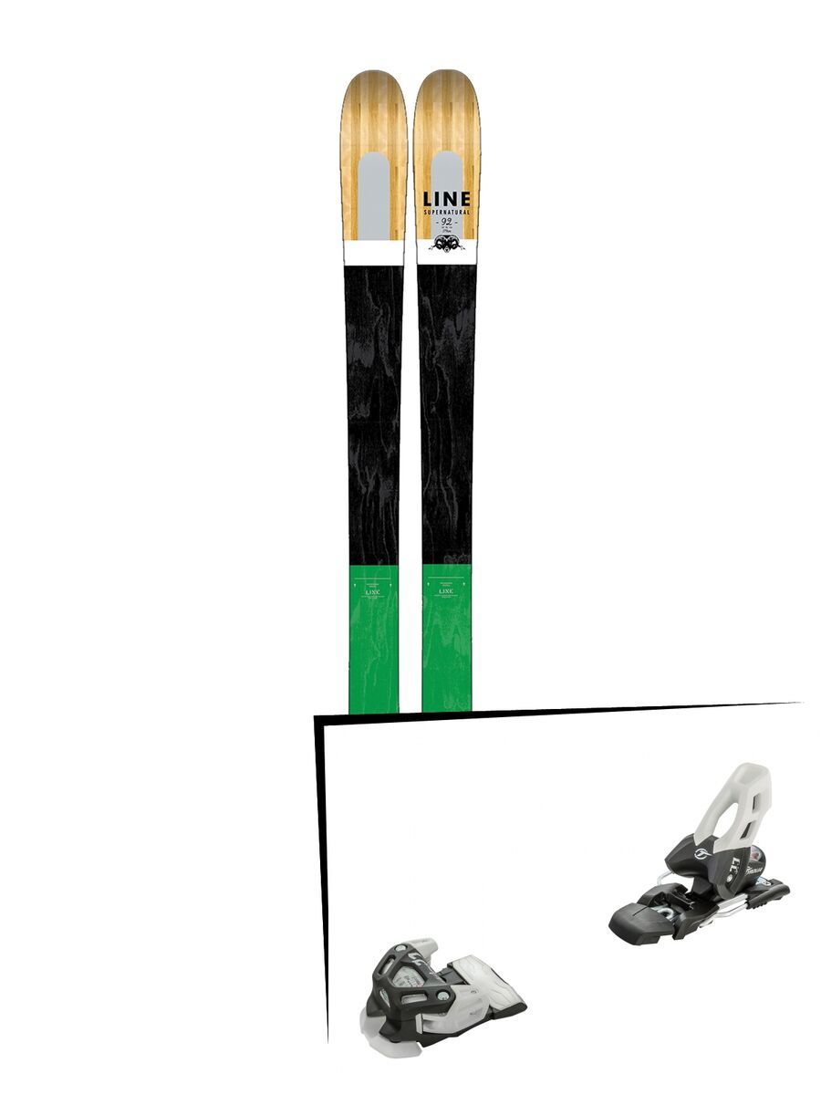 Set: Line Supernatural 92 2017 + Tyrolia Attack 11 100 mm, solid black white - Skiset - Bild 1