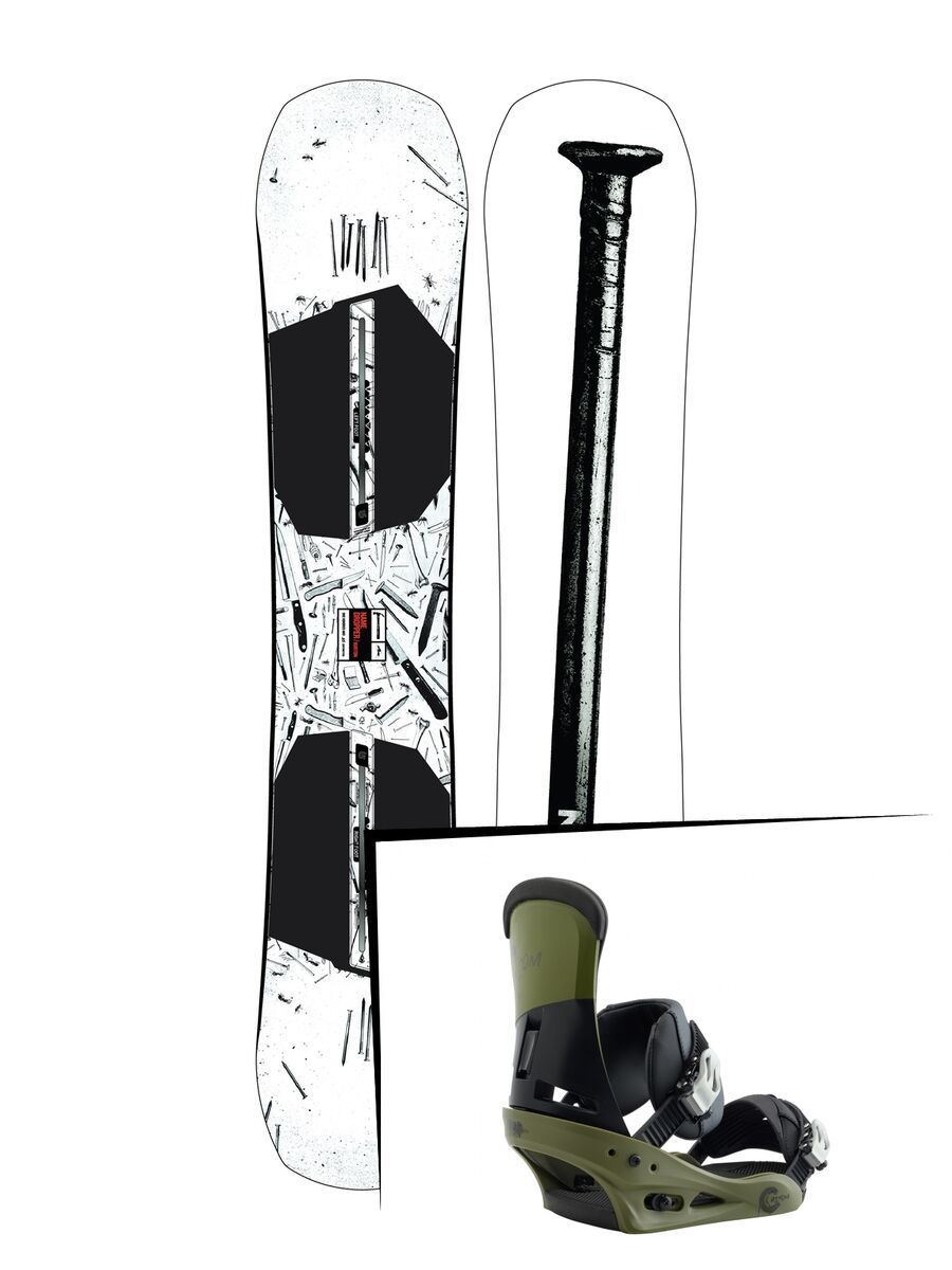 Set: Burton Name Dropper 2019 + Burton Custom true grit - Bild 1