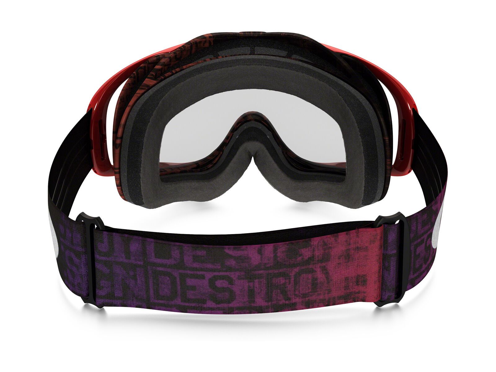 Oakley Crowbar MX, distress tagline red/purple/Lens: clear - Bild 3