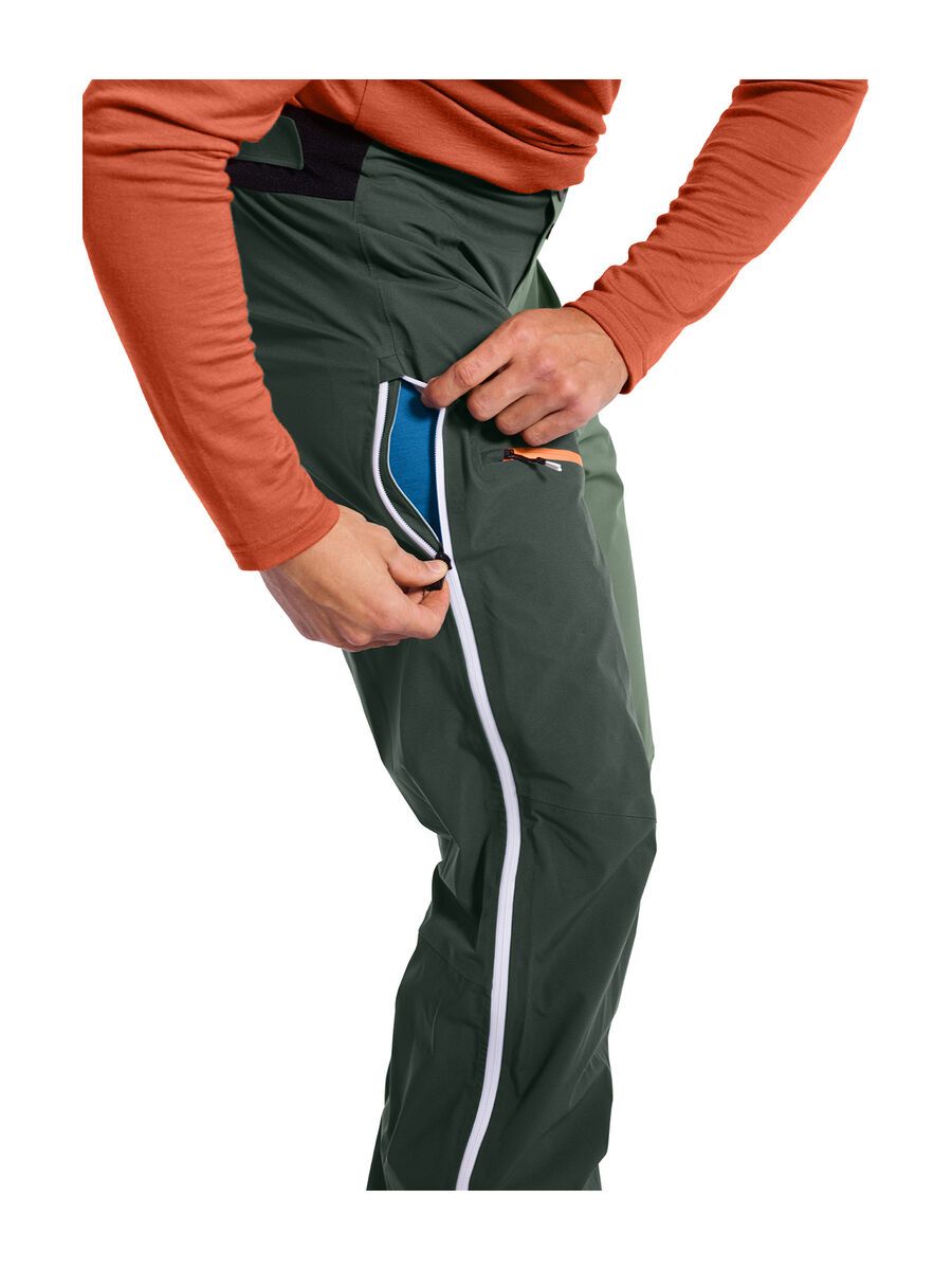 Ortovox 3L Merino Naked Sheep Ortler Pants M, green pine - Bild 4
