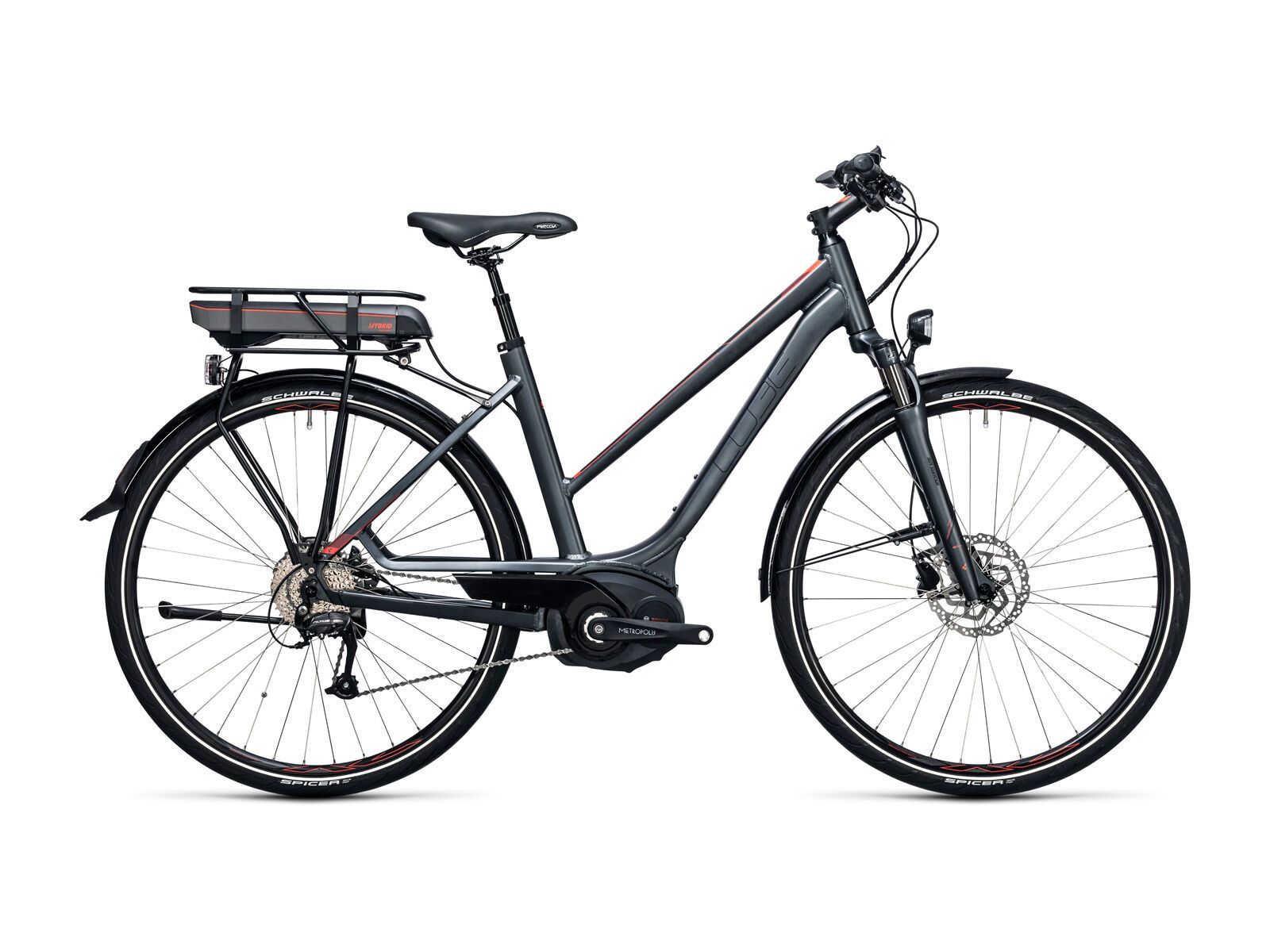 Cube Touring Hybrid Pro 500 Trapeze, grey´n´flashred - Bild 1