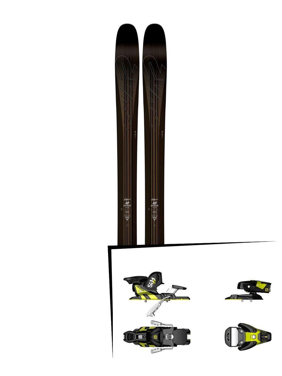 K2 SKI Set: Pinnacle 118 2016 + Salomon STH2 WTR 13 - Bild 1