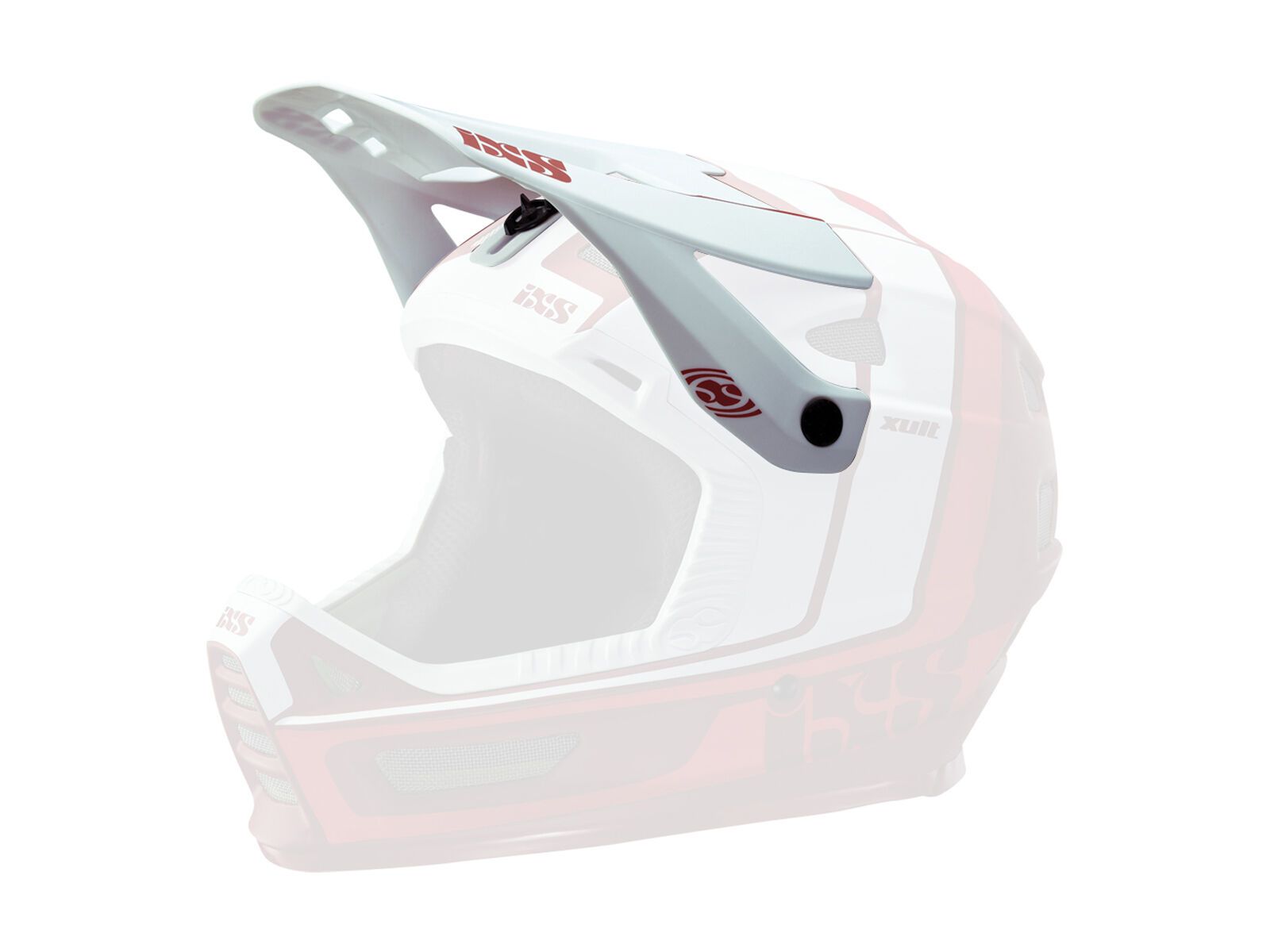 IXS Visier + Pins Xult, night red/white - Bild 1