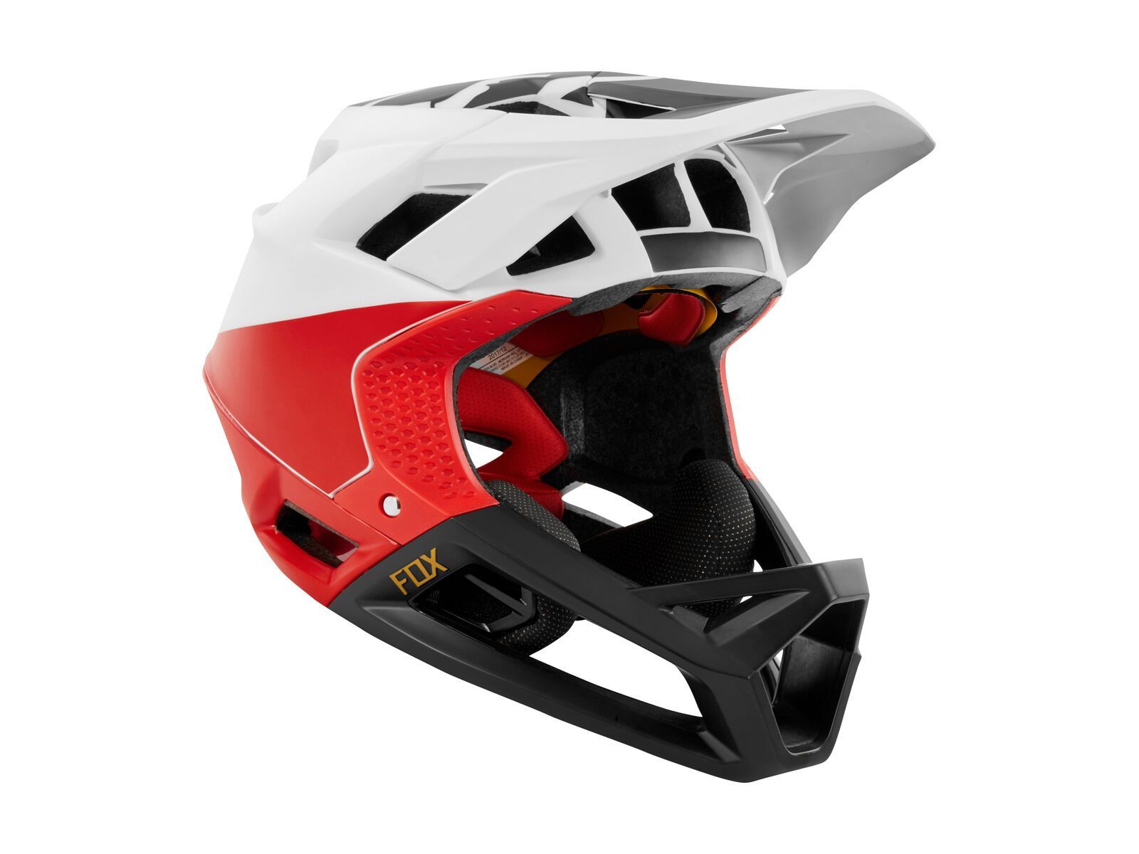 Fox Proframe Helmet Pistol, wht/blk/rd - Bild 7