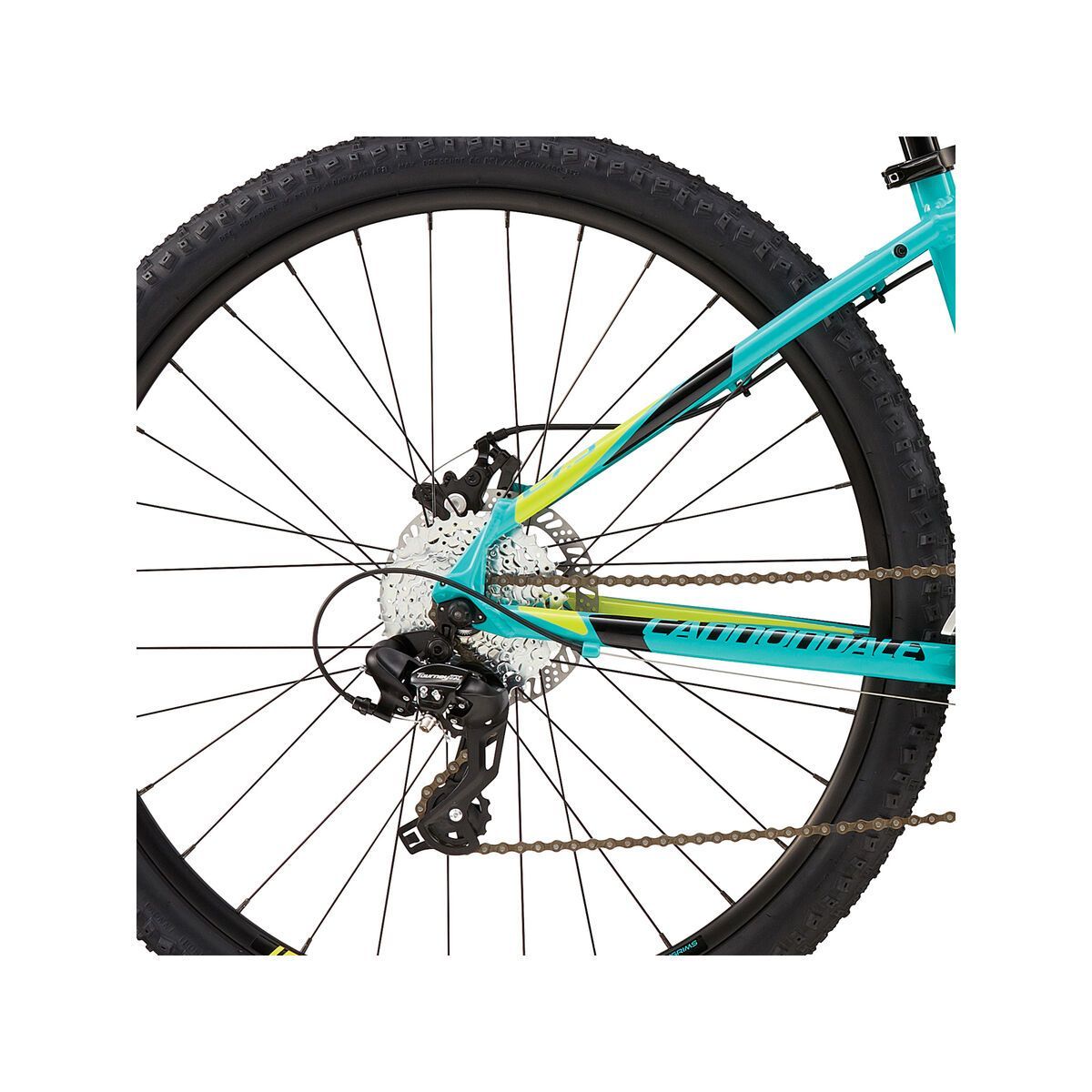 Cannondale Foray 3, turquoise w/ jet black and neon spring, gloss - TRQ - Bild 4