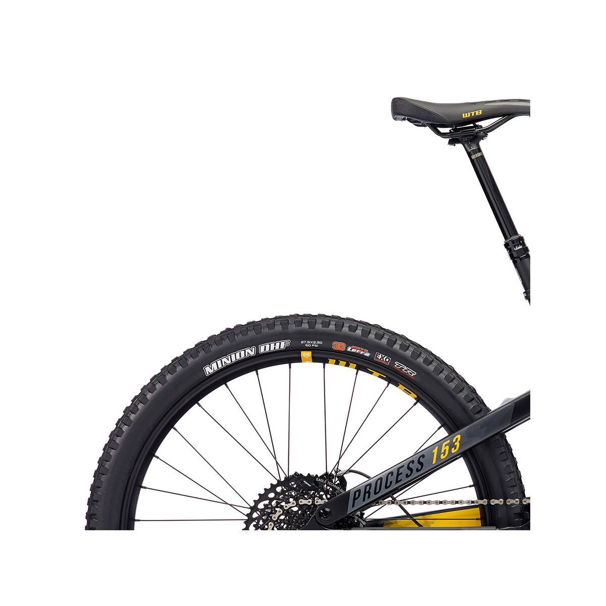 Kona Process 153 CR 27.5, matt black w/gray & yellow decals - Bild 6