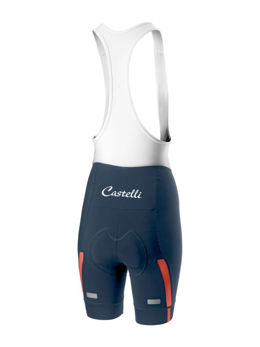 Castelli Velocissima Bibshort, dark/steel blue/salmon - Bild 2
