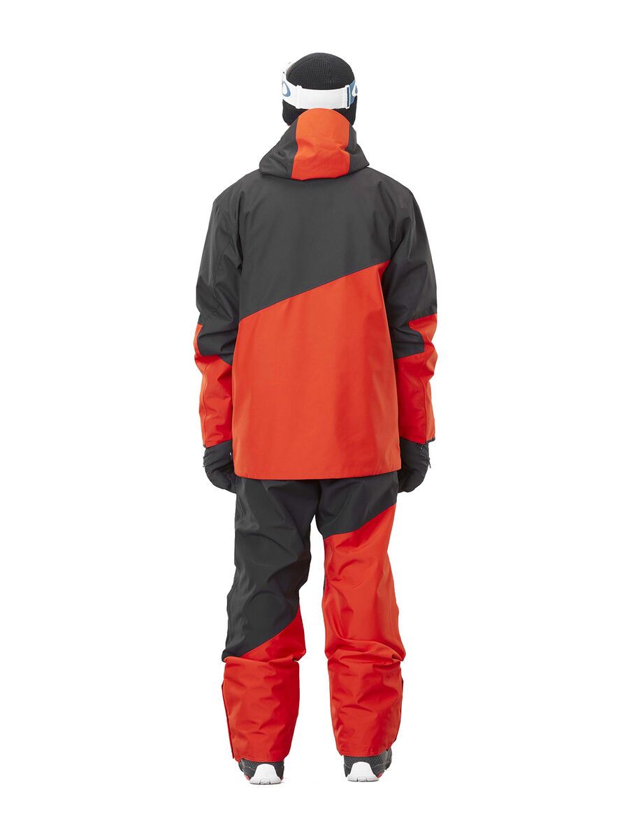 Picture Alpin Jacket, black/pumpkin red - Bild 4