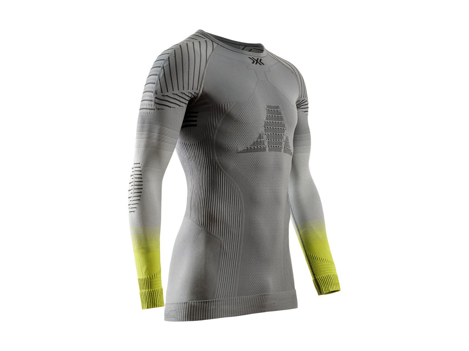 X-Bionic Invent Graphics Shirt LS Men, rhino grey/light grey/canary - Bild 1