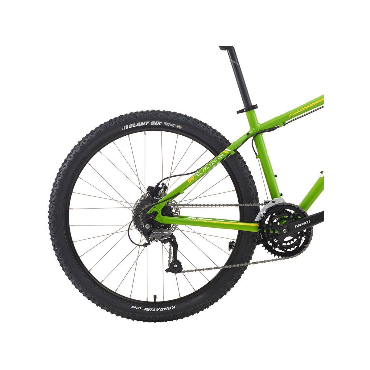 green kona mountain bike