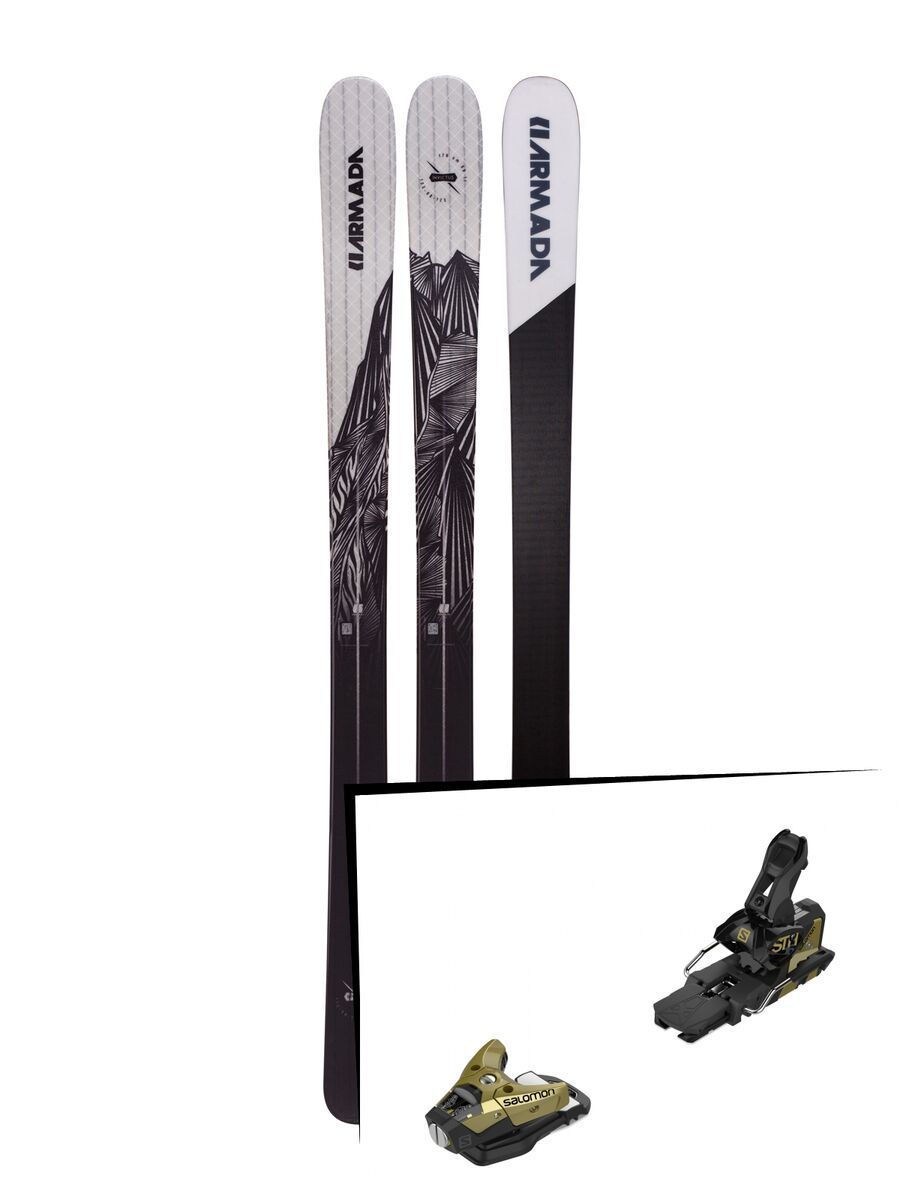 Set: Armada Invictus 99 Ti 2019 + Salomon STH2 WTR 16 gold/black - Bild 1