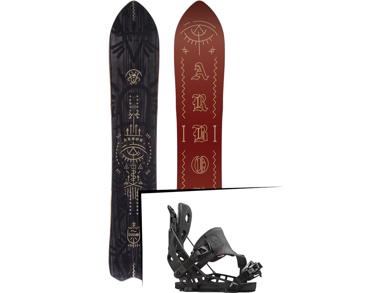 Set: Arbor Shreddy Krueger 2017 + Flow NX2 Hybrid (1513124S) | Bild 1