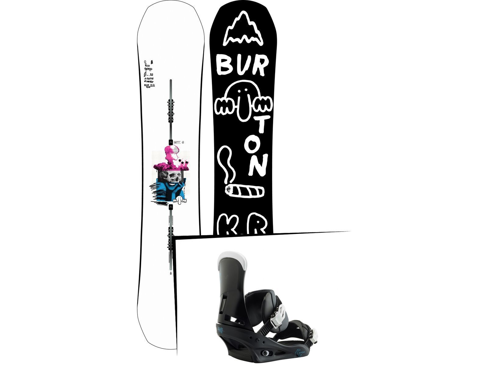 Set: Burton Kilroy Process 2019 + Burton Custom black/multi | Bild 1