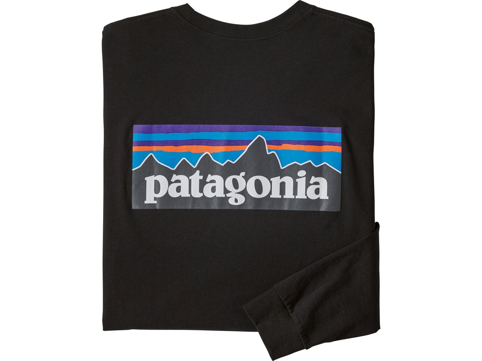Patagonia Men's L/S P-6 Logo Responsibili-Tee, black | Bild 5