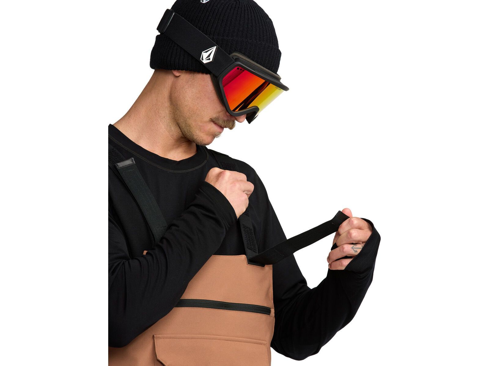 Volcom Roan Bib Overall, terra brown | Bild 5