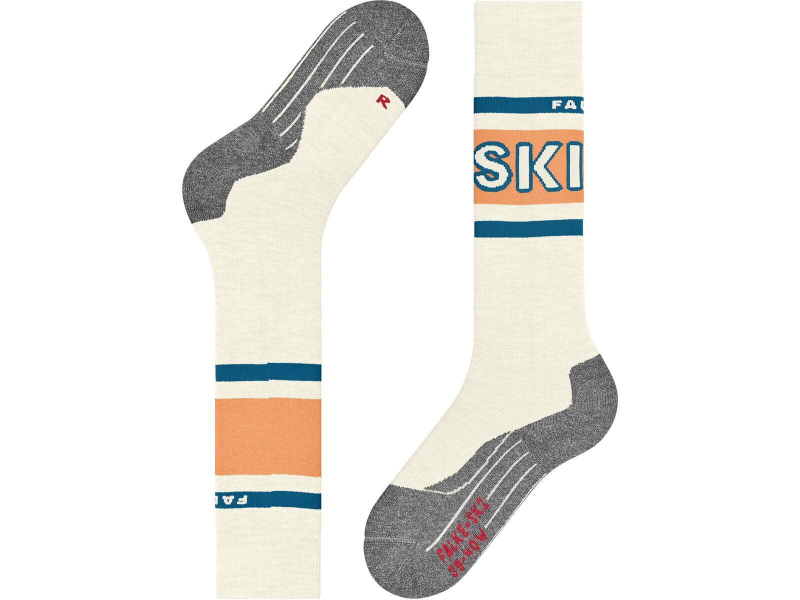 Falke SK2 Intermediate Damen, offwhite-neon red | Bild 6