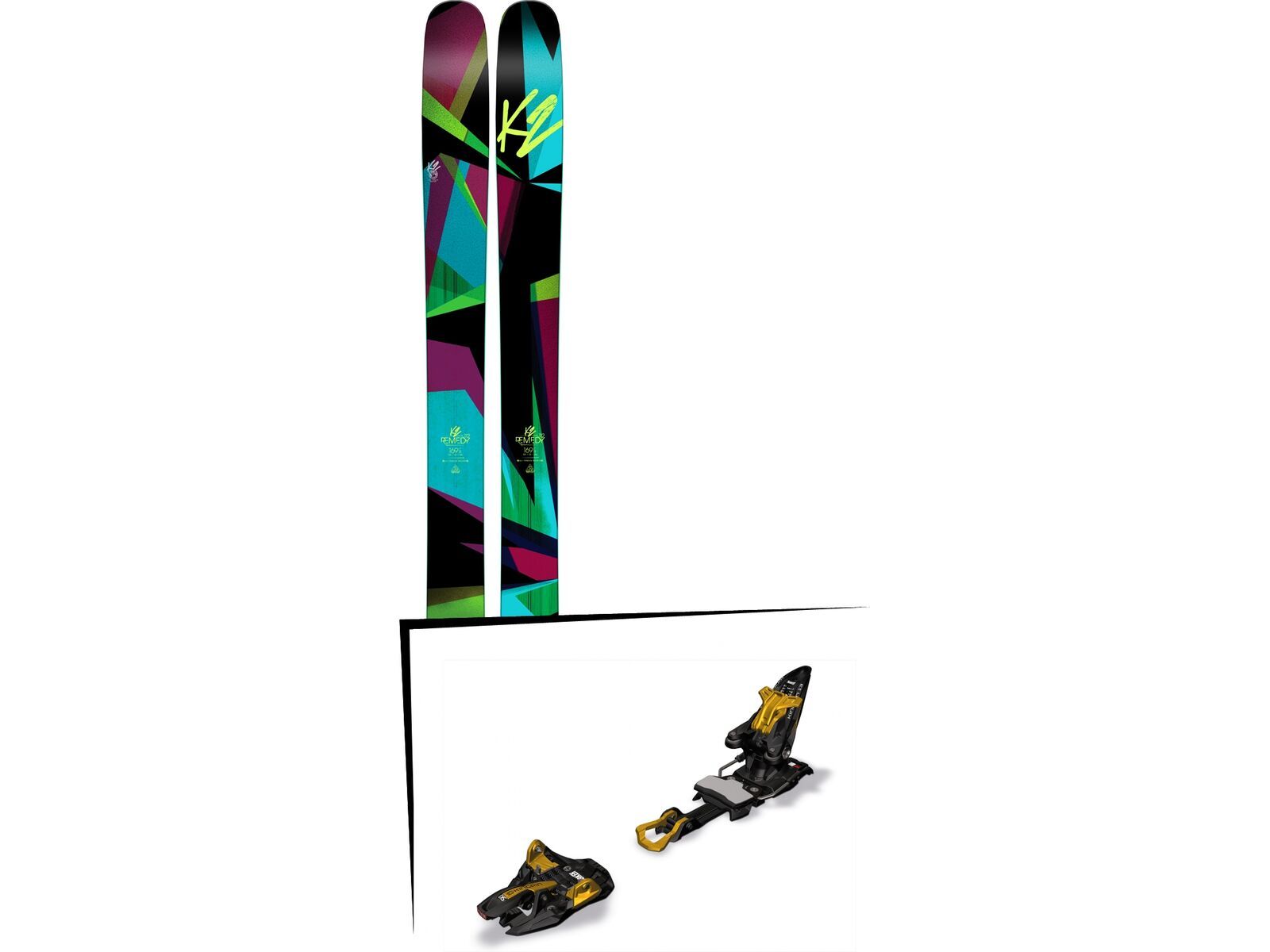 K2 SKI Set: Remedy 112 2016 + Marker Kingpin 13 | Bild 1