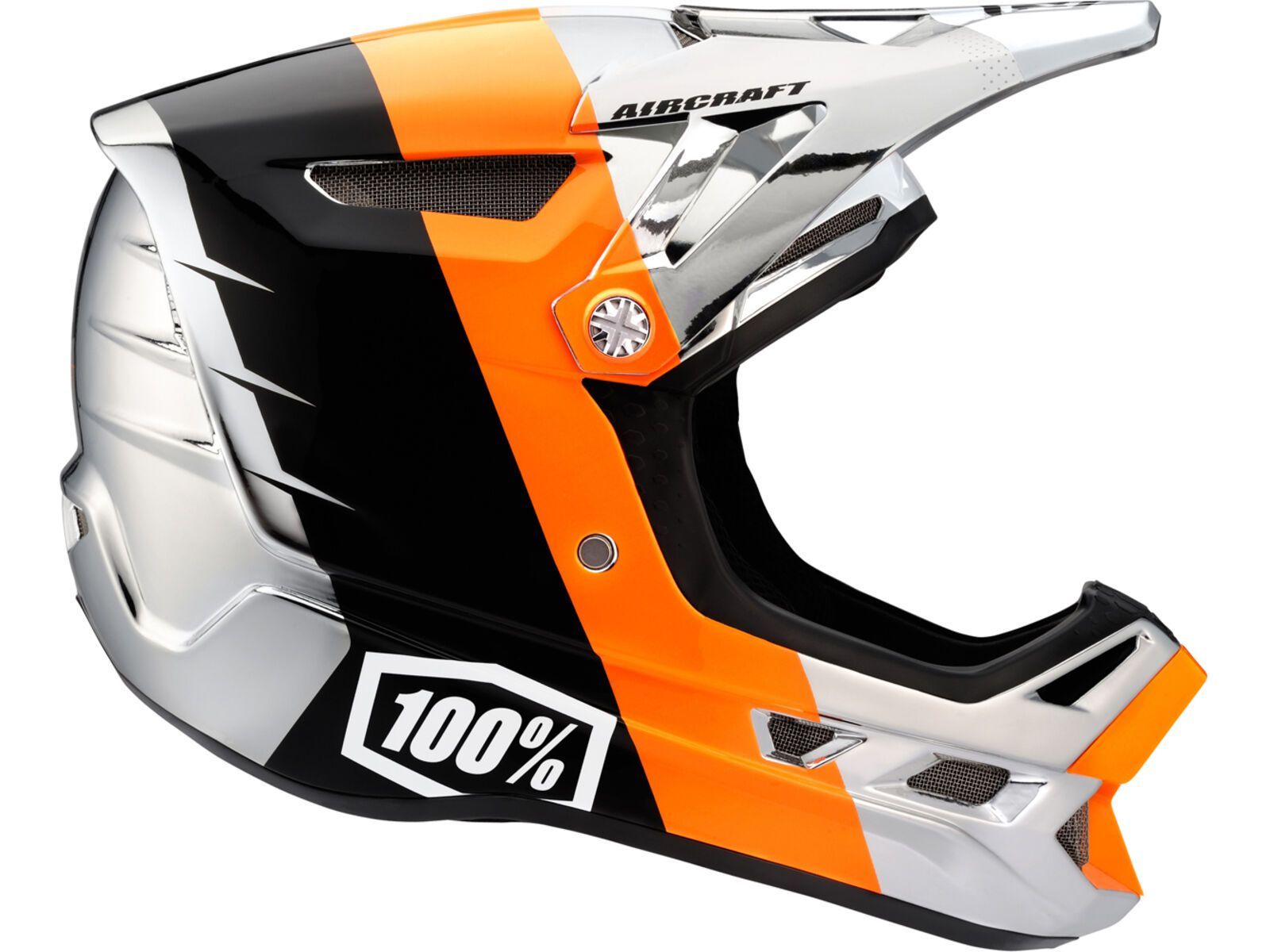100% Aircraft DH Helmet Chrome Edition, R8 Chrome orange | Bild 1