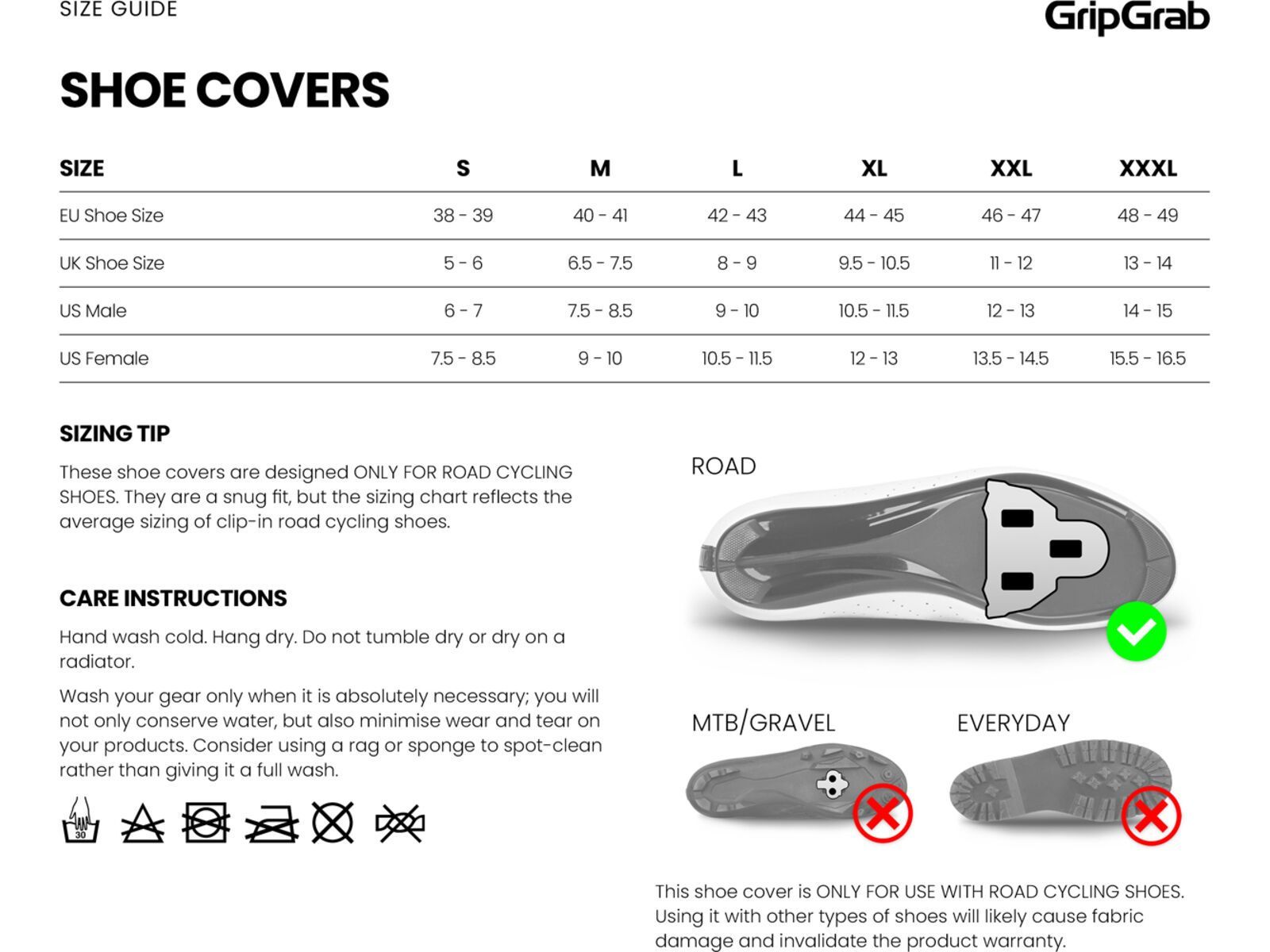 GripGrap PACR Waterproof Winter Road Shoe Covers, black | Bild 9