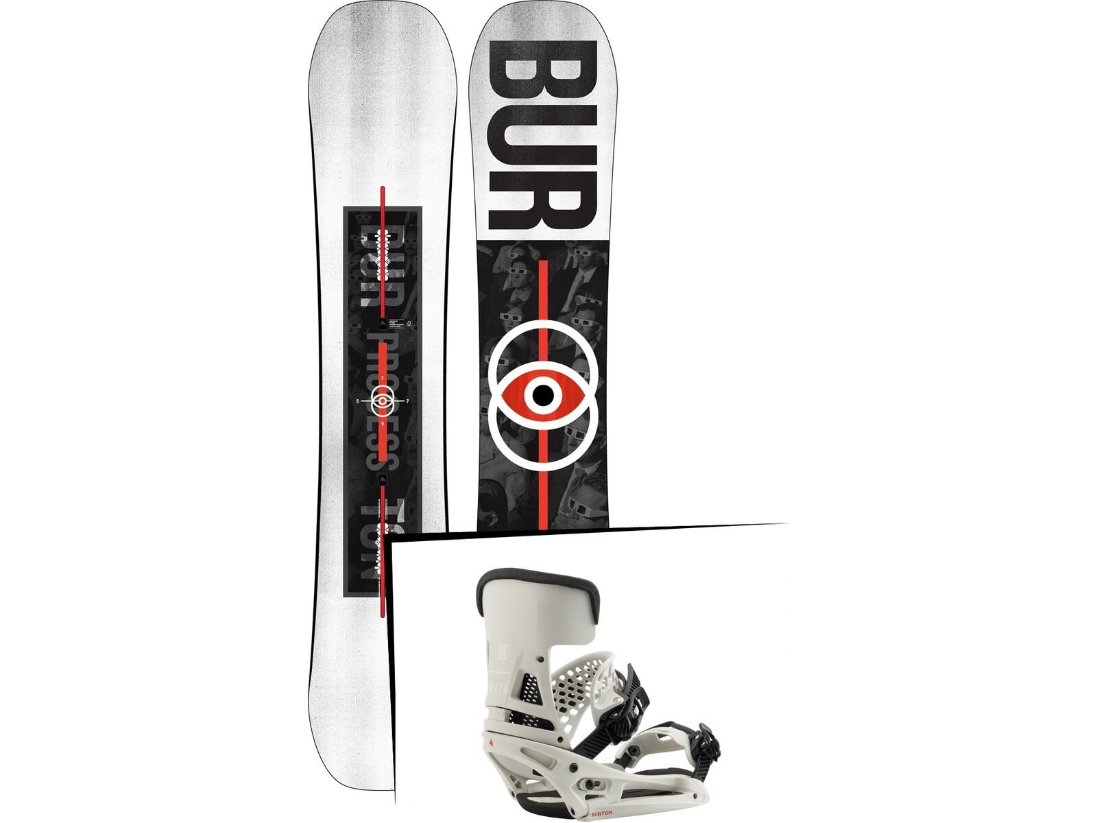 Set: Burton Process Flying V 2019 + Burton Malavita EST vape cloud | Bild 1