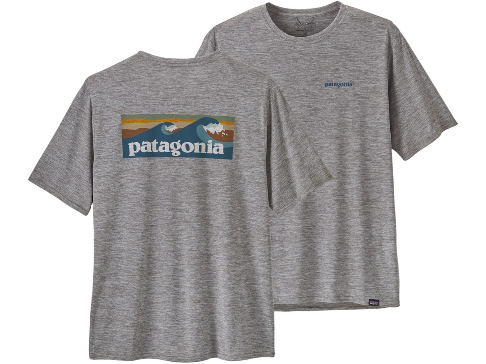 Patagonia Men's Capilene Cool Daily Graphic Shirt - Waters, abalone blue/feather grey | Bild 3