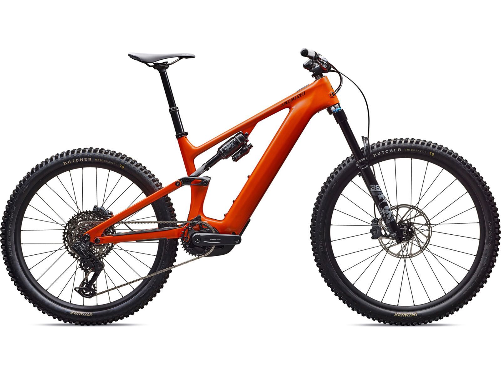 Specialized Turbo Levo 4 Comp, gloss orange tint over silver dust/dark navy | Bild 1