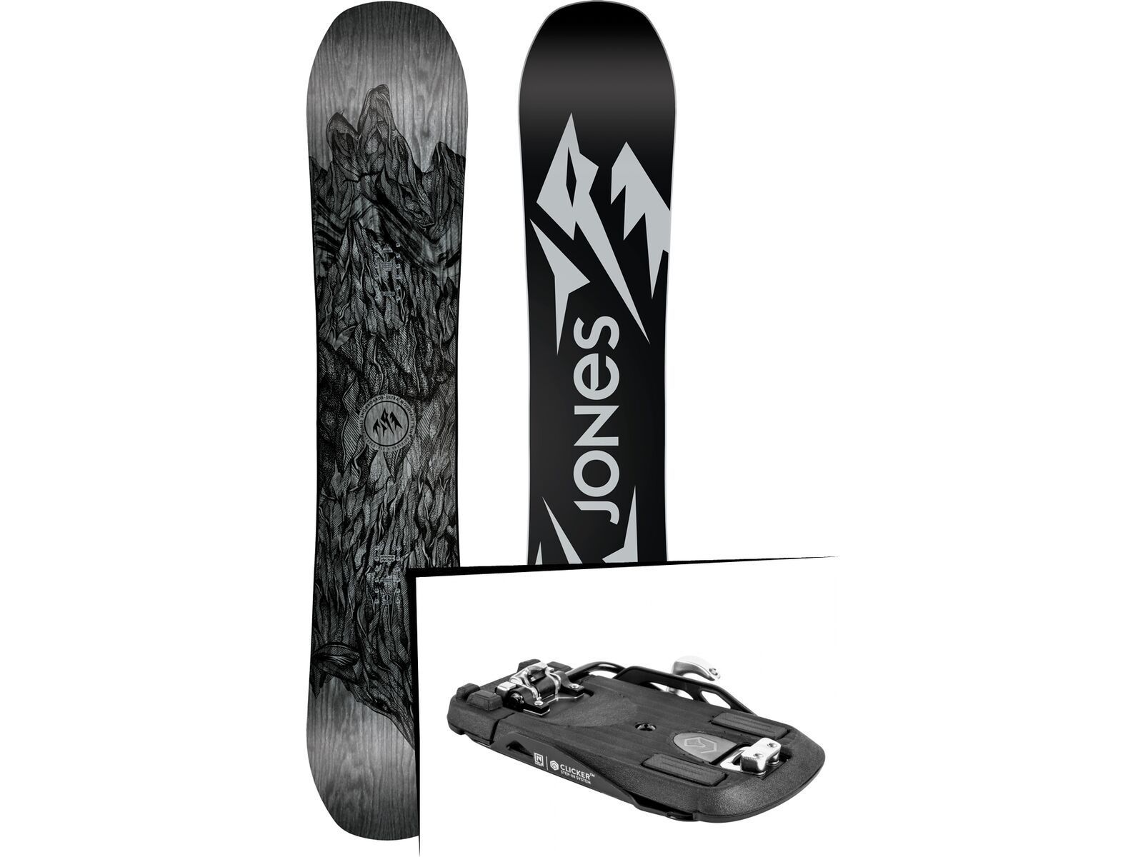 Set: Jones Ultra Mountain Twin 2019 + Nitro Clicker black | Bild 1