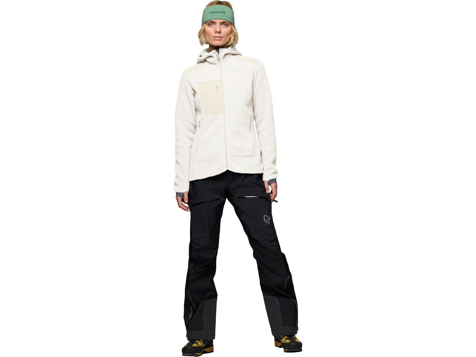 Norrona trollveggen warm3 Zip Hood W's, whisper white | Bild 7