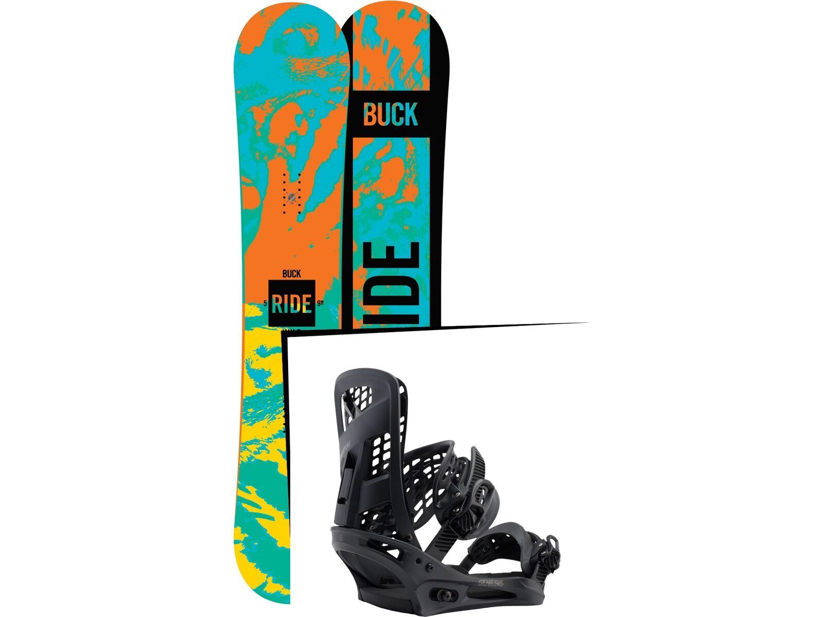 Set: Ride Buck Wild 2016 + Burton Genesis (1712772S) | Bild 1