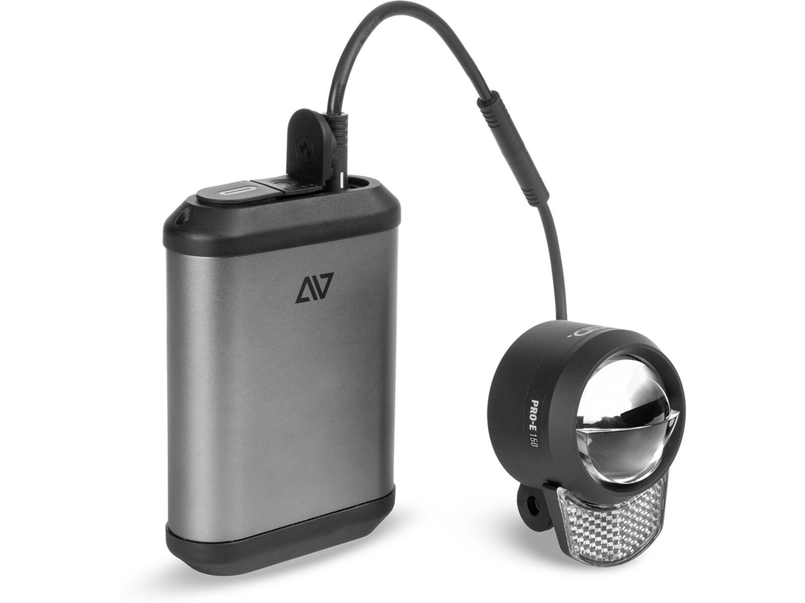 Cube Acid Frontlicht Pro-E 150 PowerBank, black, space grey`n`black | Bild 1