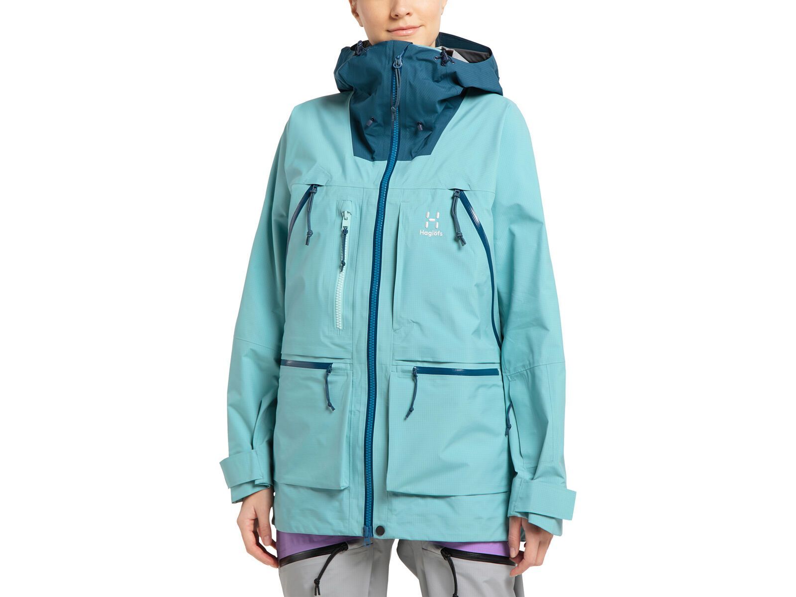 Haglöfs Vassi GTX Pro Jacket Women, frost blue/dark ocean | Bild 3