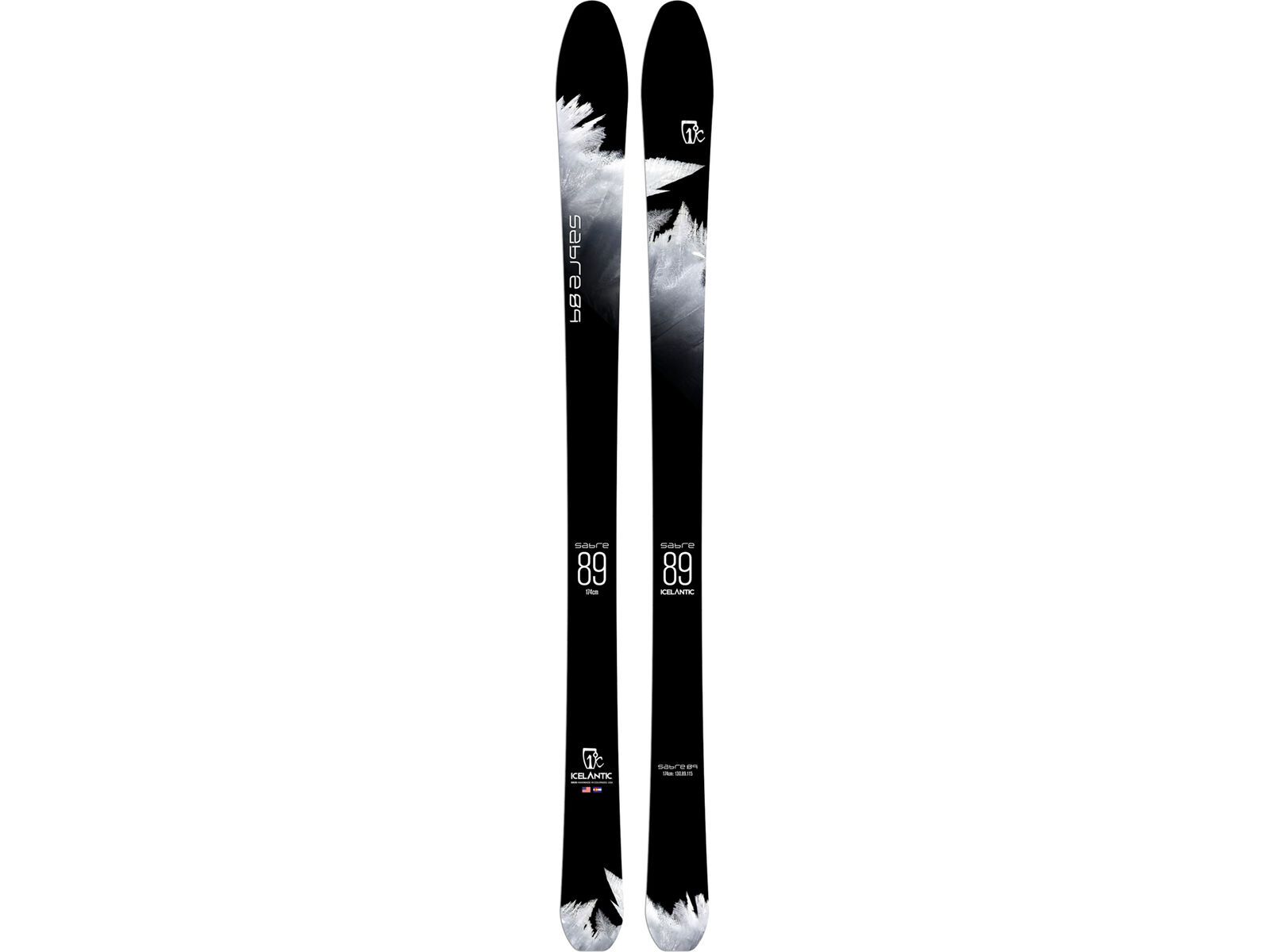 Set: Icelantic Sabre 89 2018 + Salomon Warden MNC 13 black/grey | Bild 2