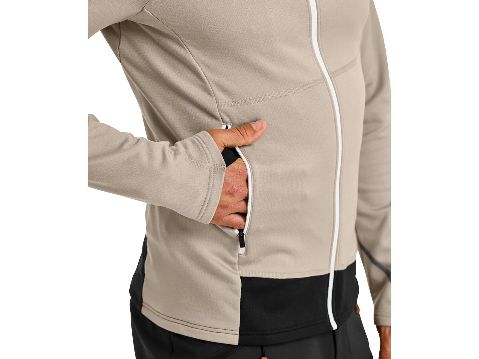 Ortovox Merino Fleece Light Jacket M, grey sand | Bild 6