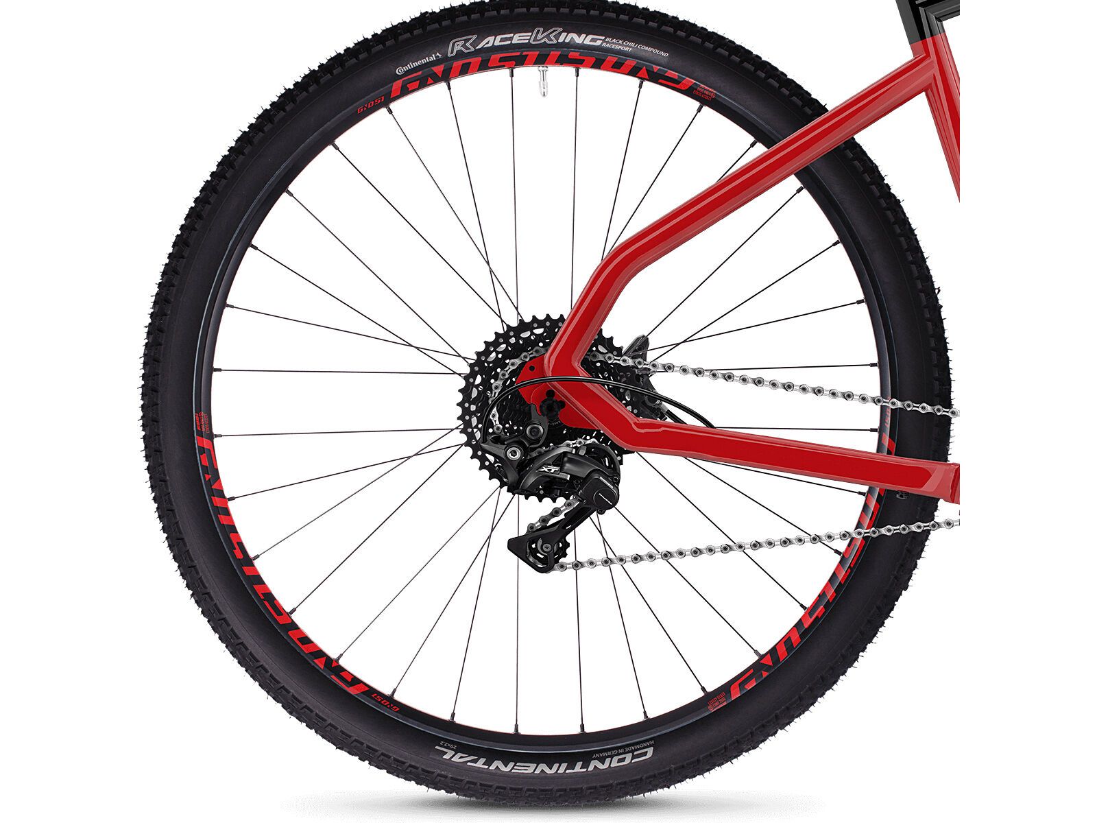 Ghost Hybride Square Cross B4.9 AL, riot red/jet black | Bild 5