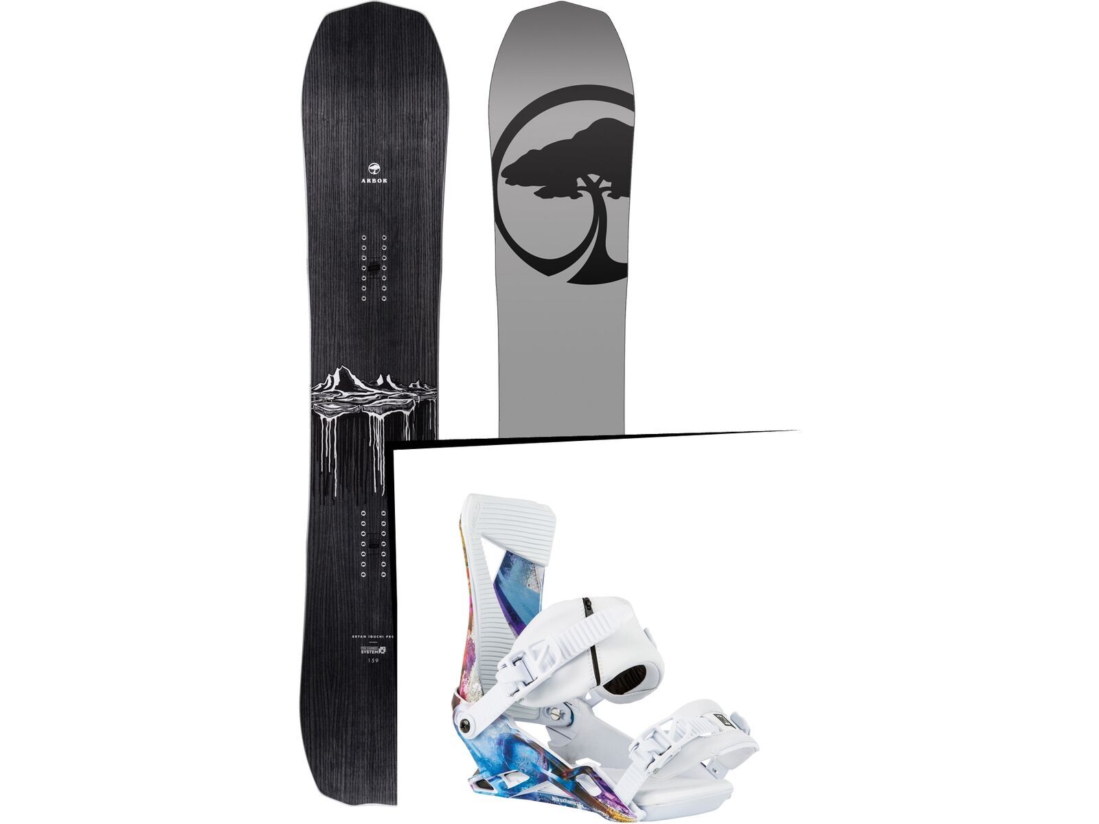 Set: Arbor Iguchi Pro Camber 2017 + Nitro Zero (1459530S) | Bild 1