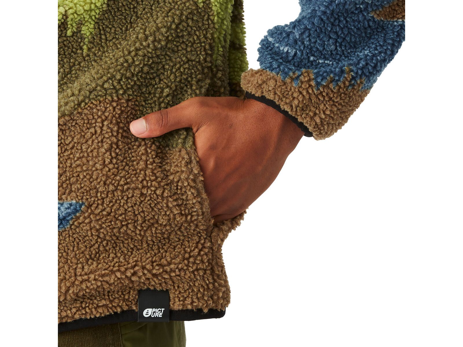 Picture Hafdals Zip Fleece, cloudy landsc sherpa m | Bild 9