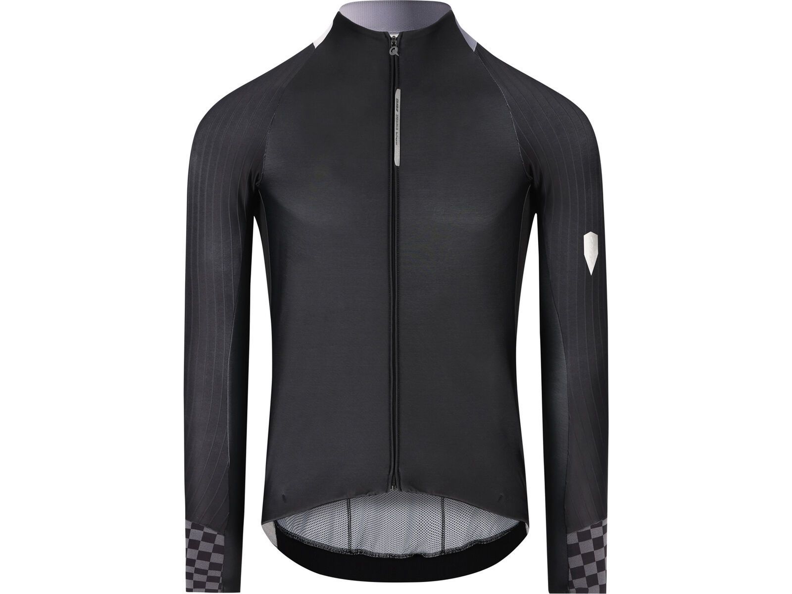 Q36.5 Gregarius Hybrid Collar Fade Long Sleeve Jersey, black | Bild 1