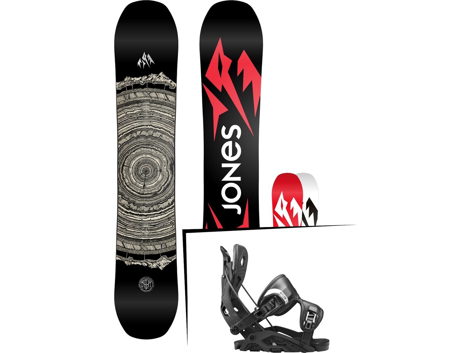 Set: Jones Ultra Mountain Twin 2017 + Flow Fuse (1718351S) | Bild 1