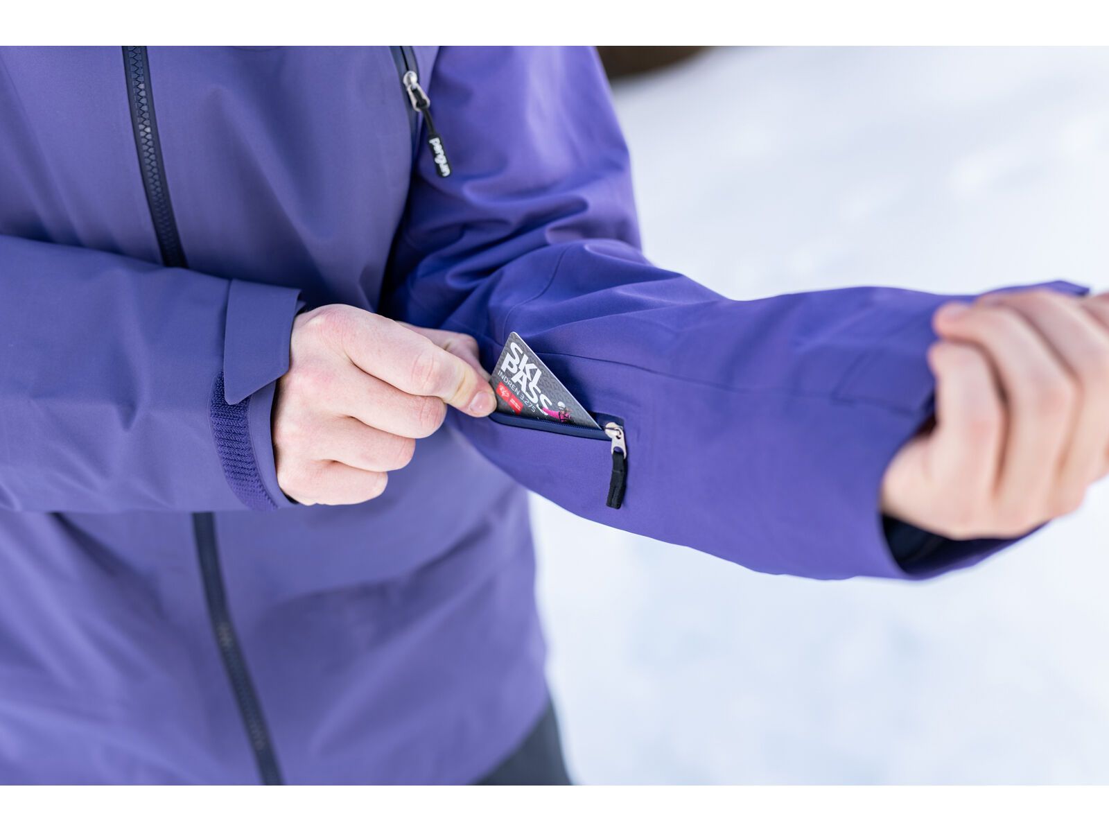 Penguin Männer 3 Lagen Dermizax Shell Jacke, purple | Bild 7