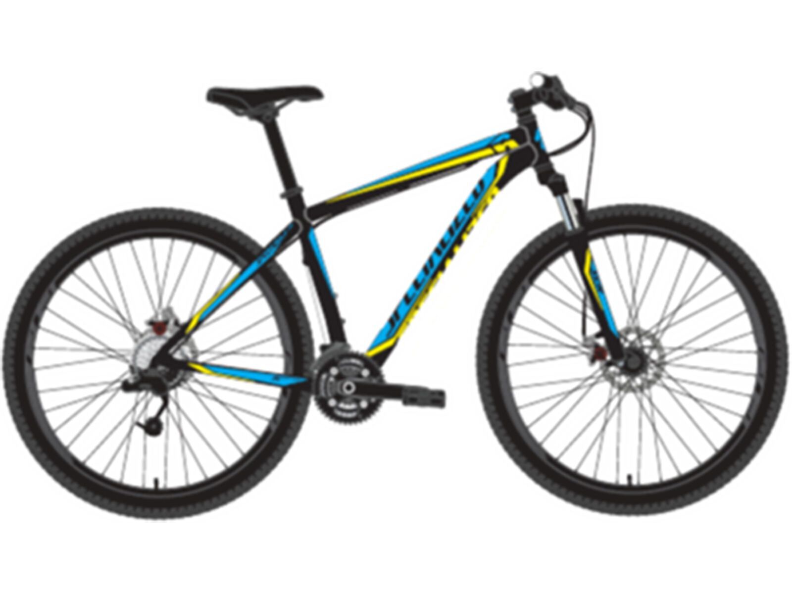 *** 2. Wahl *** Specialized Hardrock Sport Disc 2014, Black/Hyper/Cyan - Mountainbike | Größe M // 17,5 Zoll | Bild 1