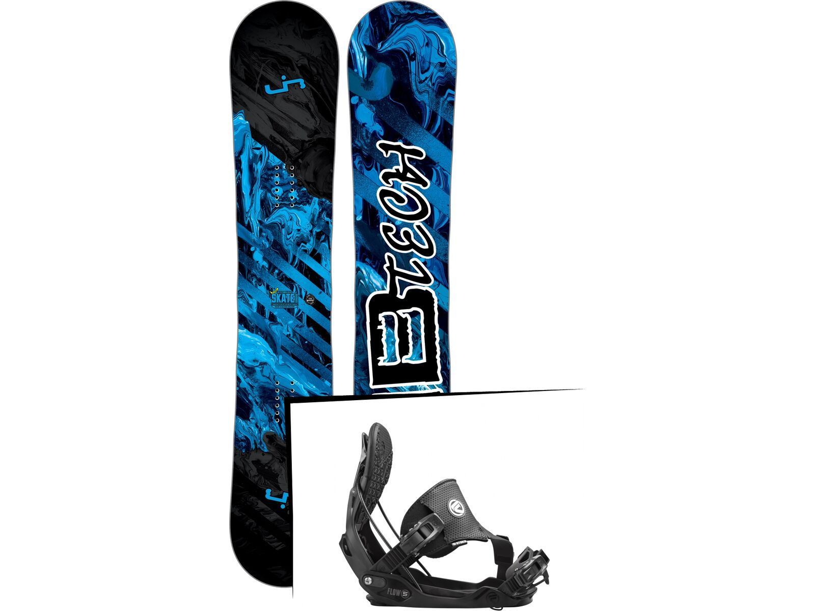 Set: Lib Tech Sk8 Banana 2017 + Flow Five Hybrid (1513184S) | Bild 1