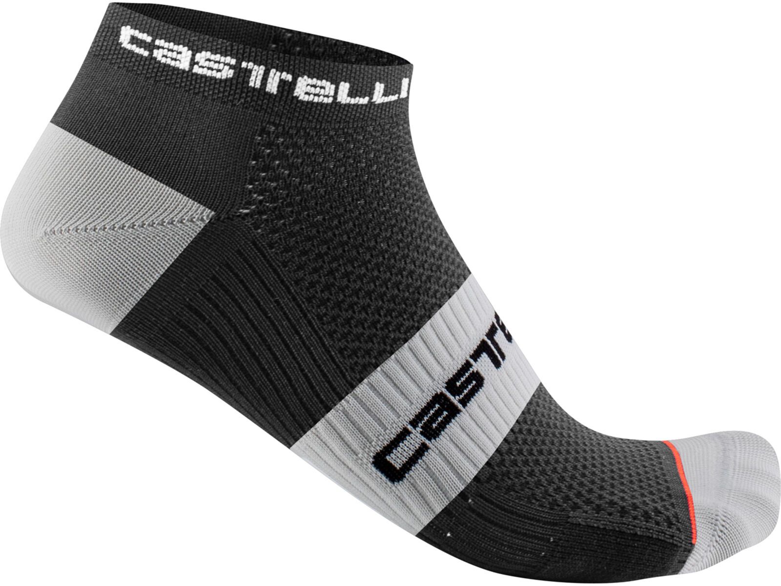 Castelli Lowboy 2 Sock, black white | Bild 1